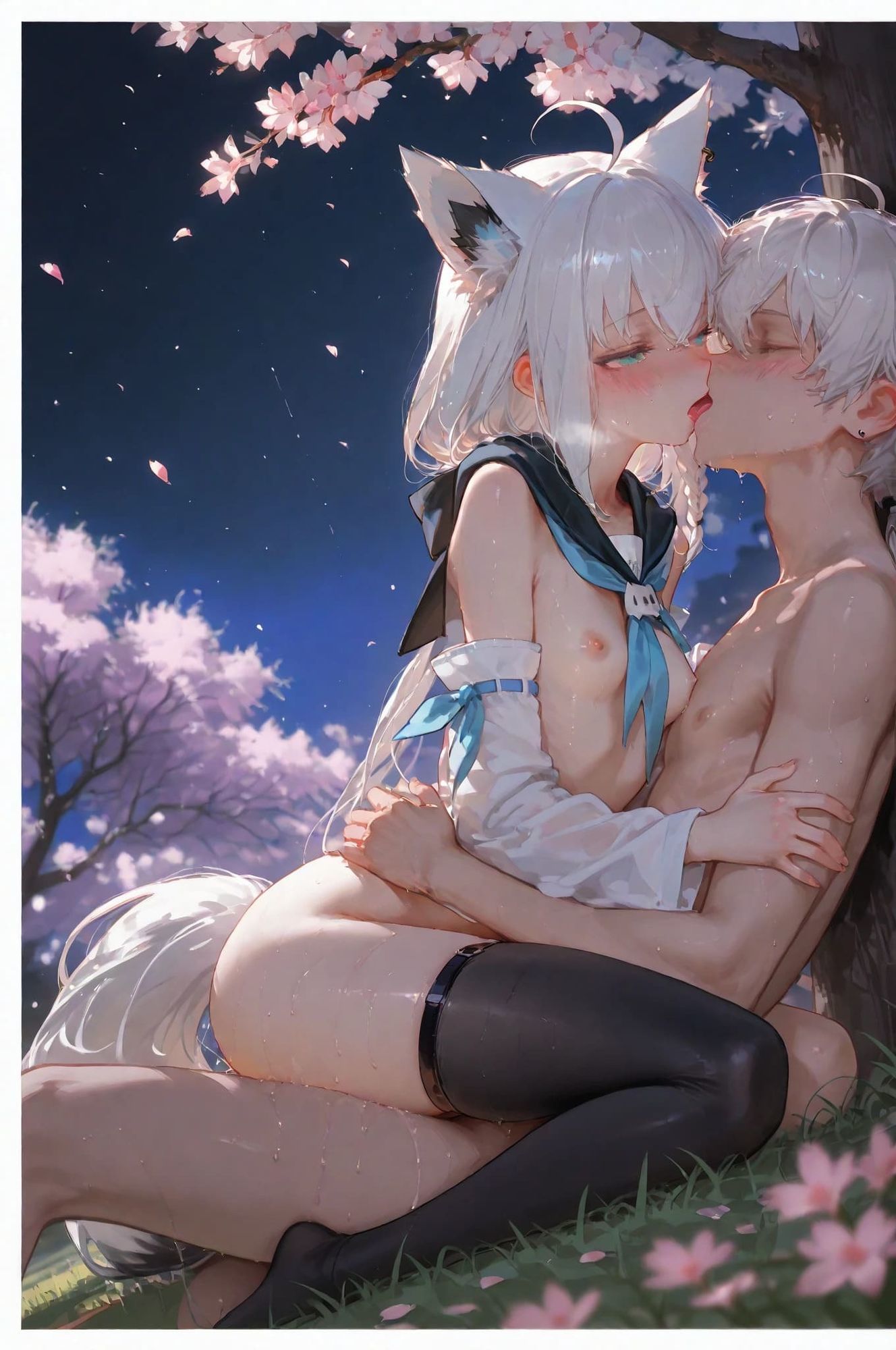 白き狐と蒼き鮫（2）-桜- - サンプル画像 4