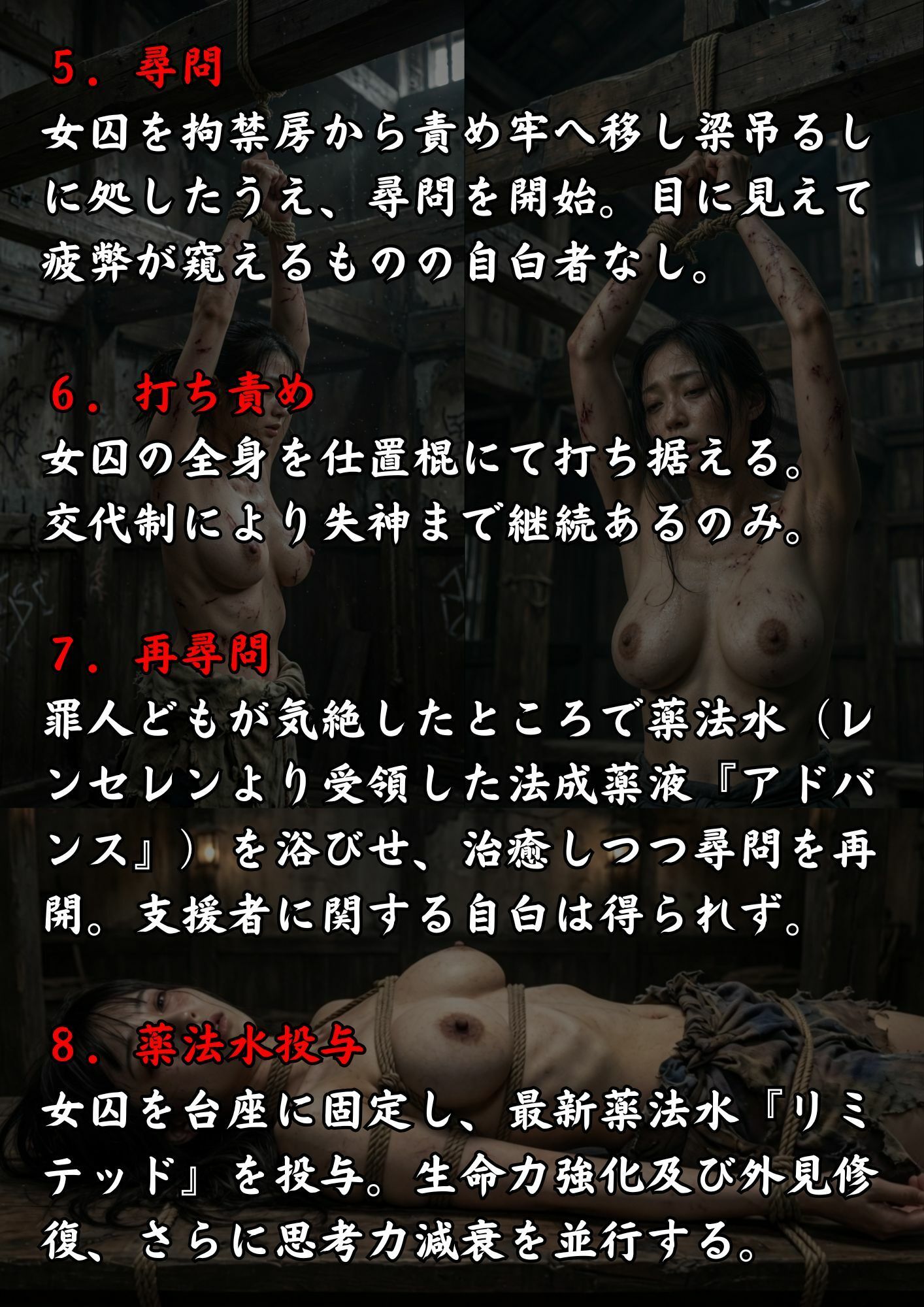 実写風拘束責めショート動画集  レンセレン審理院執刑映像資料集〜第四拷 国賊下手人仕置帖〜 - サンプル画像 3