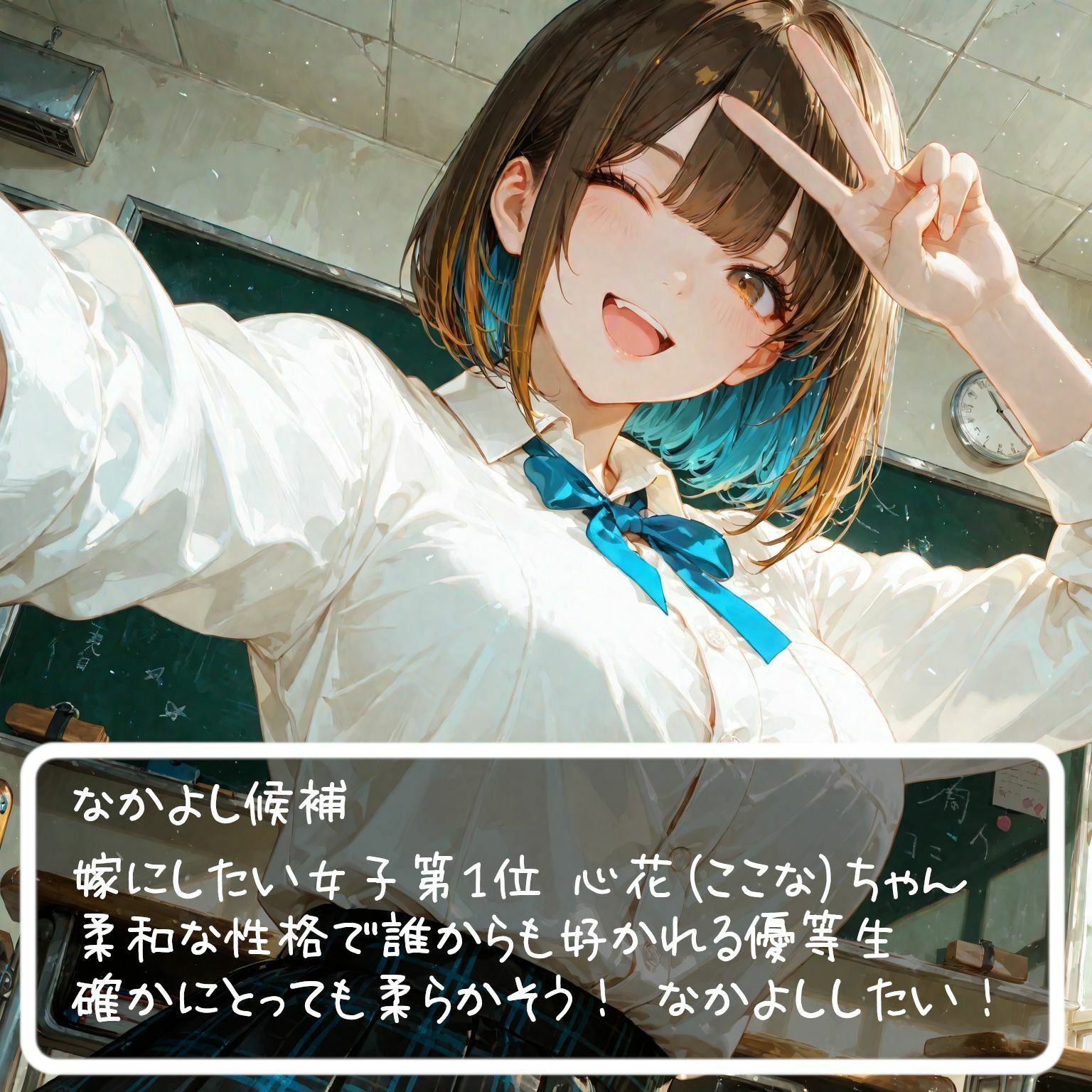制服JKとトイレでほんとになかよし？ - サンプル画像 1