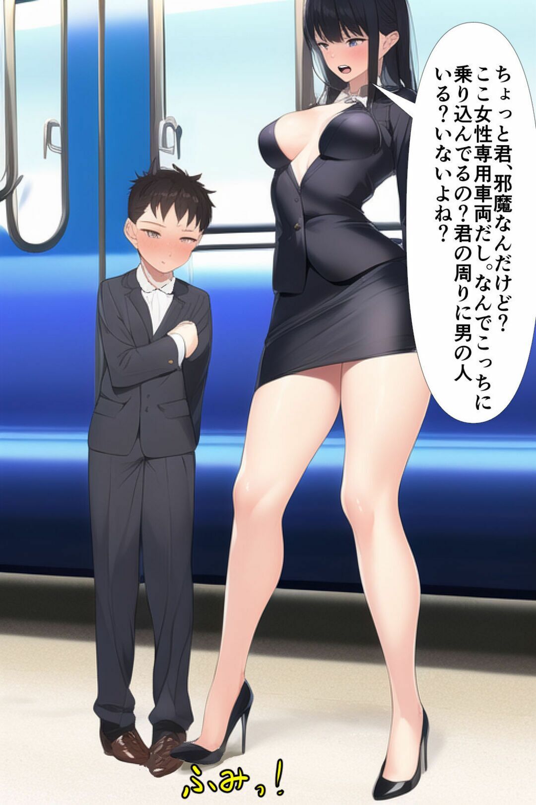 高身長女性×低身長男性 言葉責め集（スーツ女性編） - サンプル画像 3