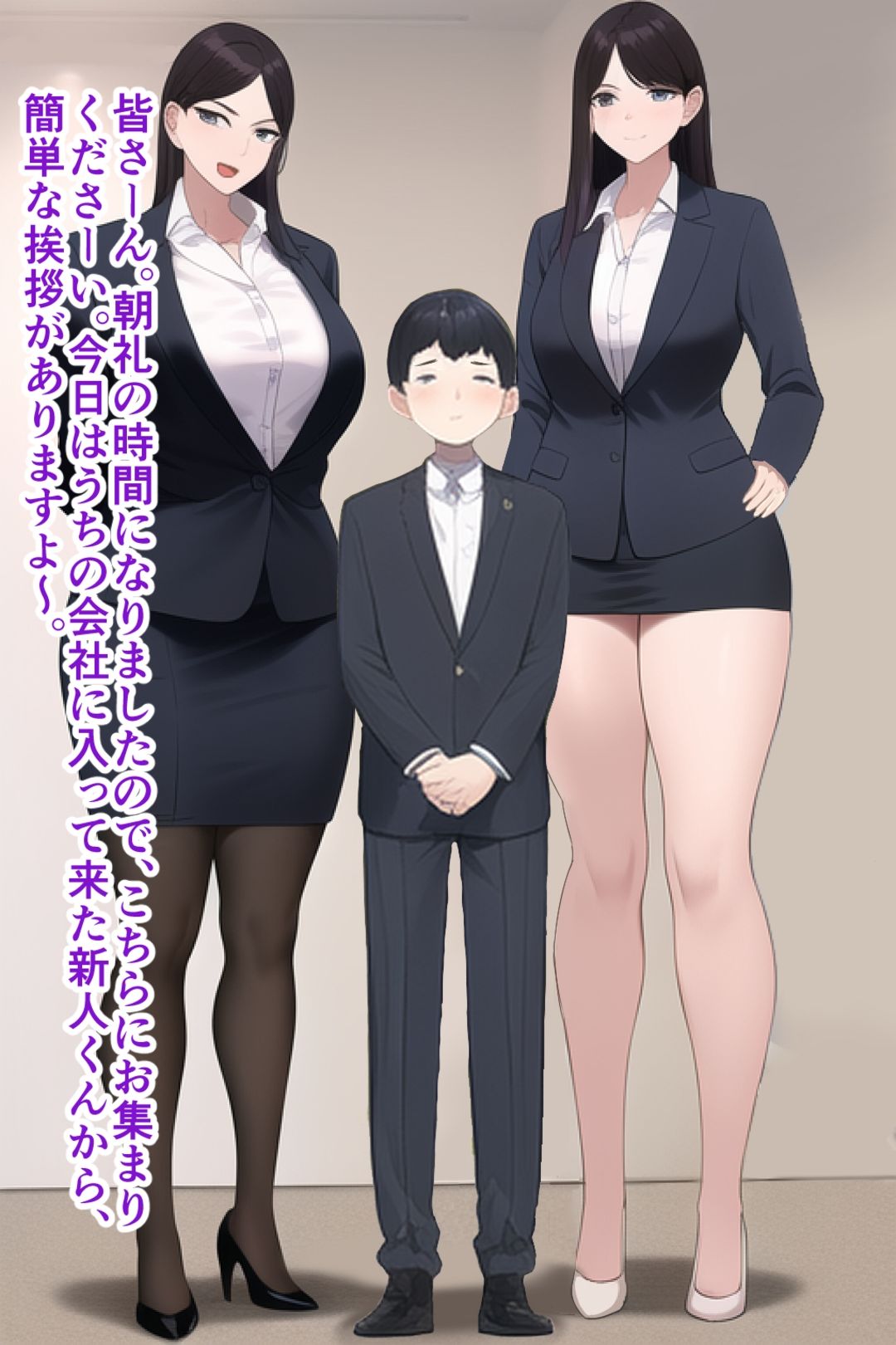 高身長女性×低身長男性 言葉責め集（スーツ女性編） - サンプル画像 6