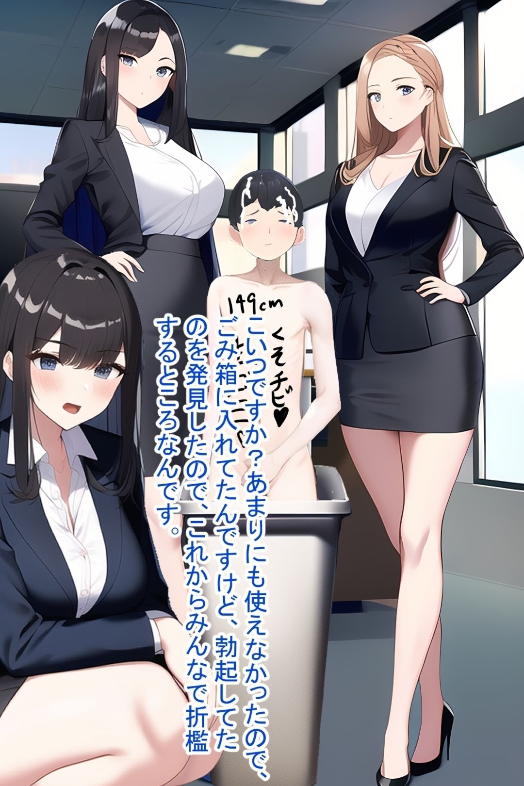 高身長女性×低身長男性 言葉責め集（スーツ女性編） - サンプル画像 7