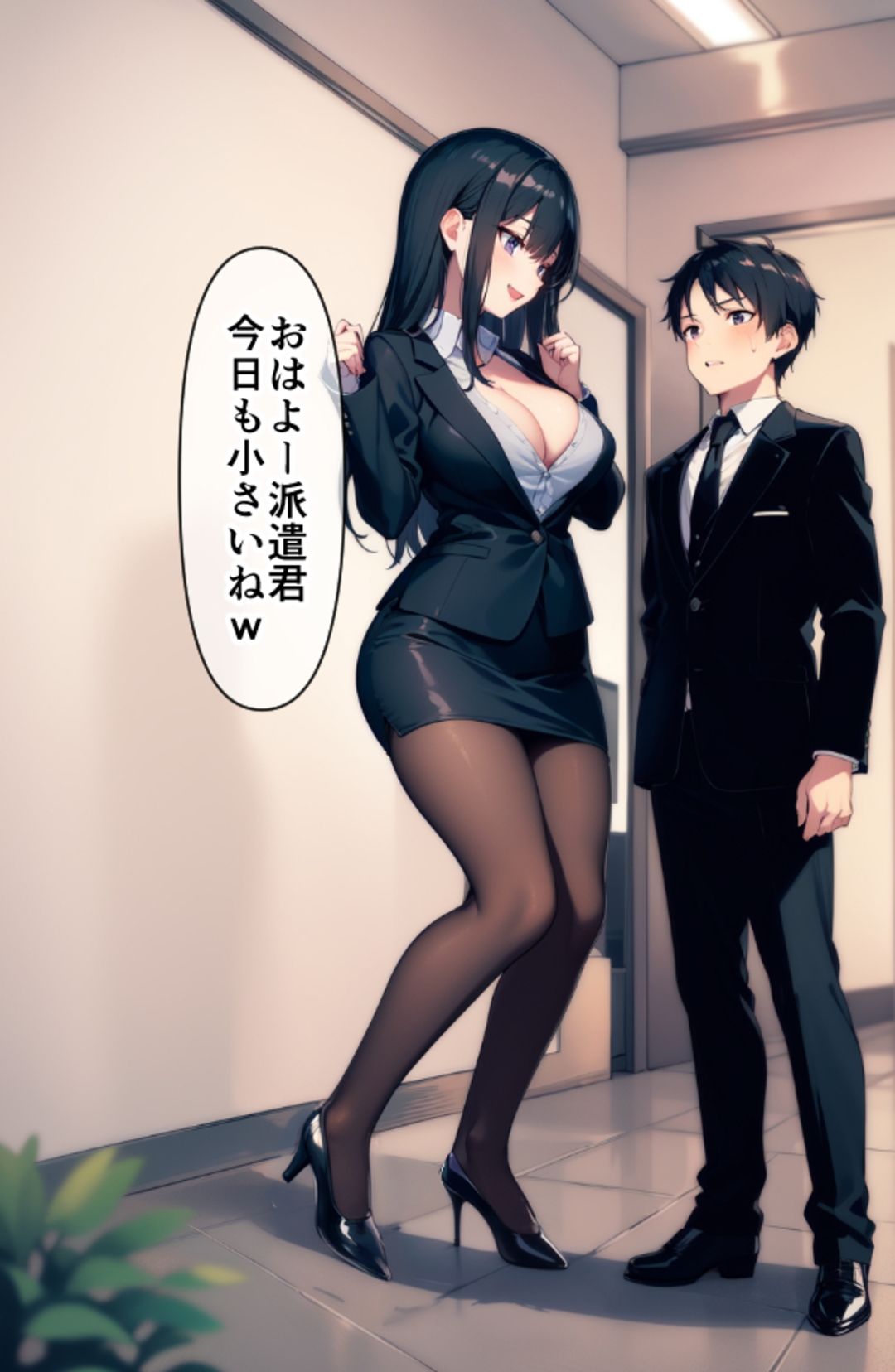 高身長女性×低身長男性 言葉責め集（スーツ女性編） - サンプル画像 8