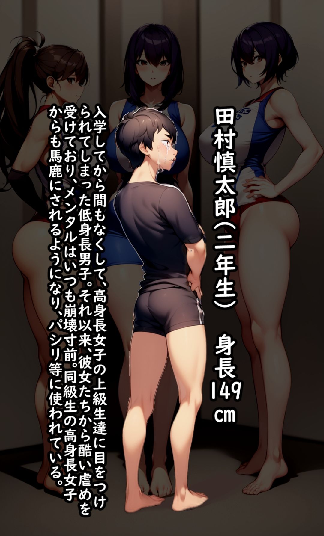 高身長女性×低身長男性 言葉責め集（バレー部その他編） - サンプル画像 7