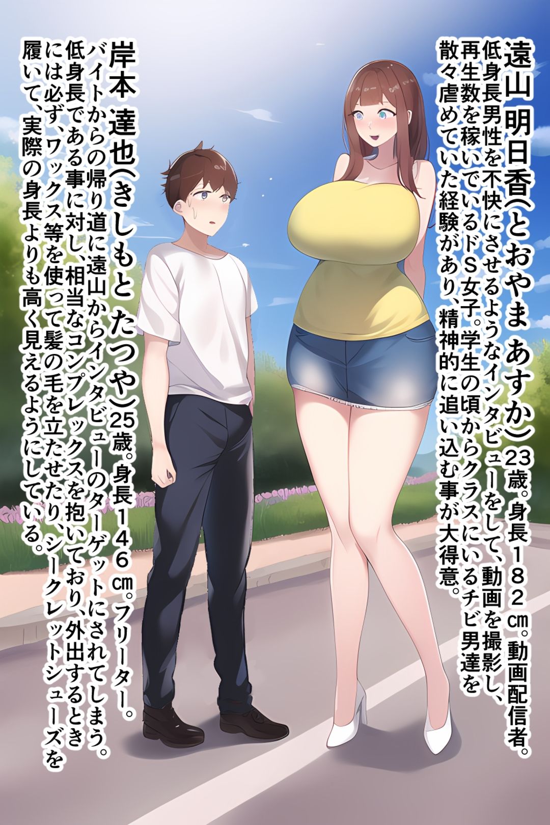 【セット作品】高身長女性×低身長男性 言葉責め集（スーツ女性編＋バレー部その他編） - サンプル画像 7