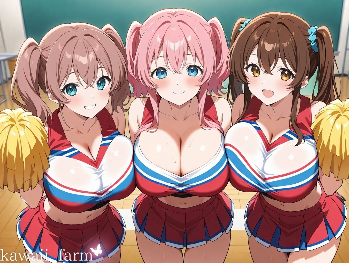 爆乳まみれ チアガールver. - サンプル画像 2