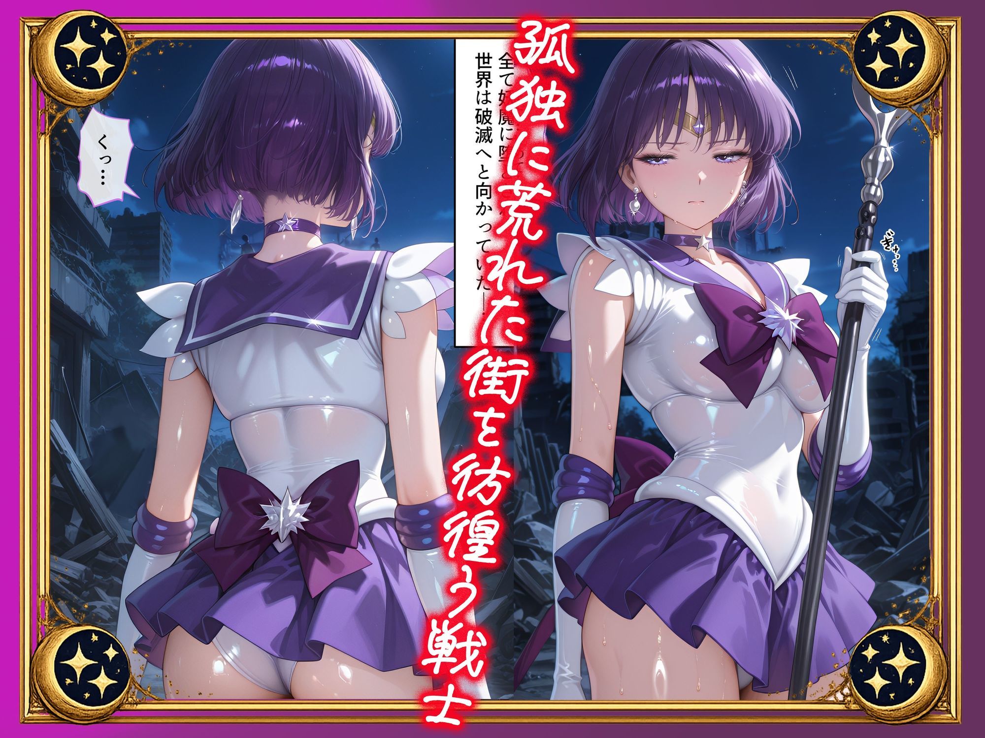 【セリフ付】悪魔に敗北〜快楽堕ちさせられた破滅の戦士編〜 - サンプル画像 1