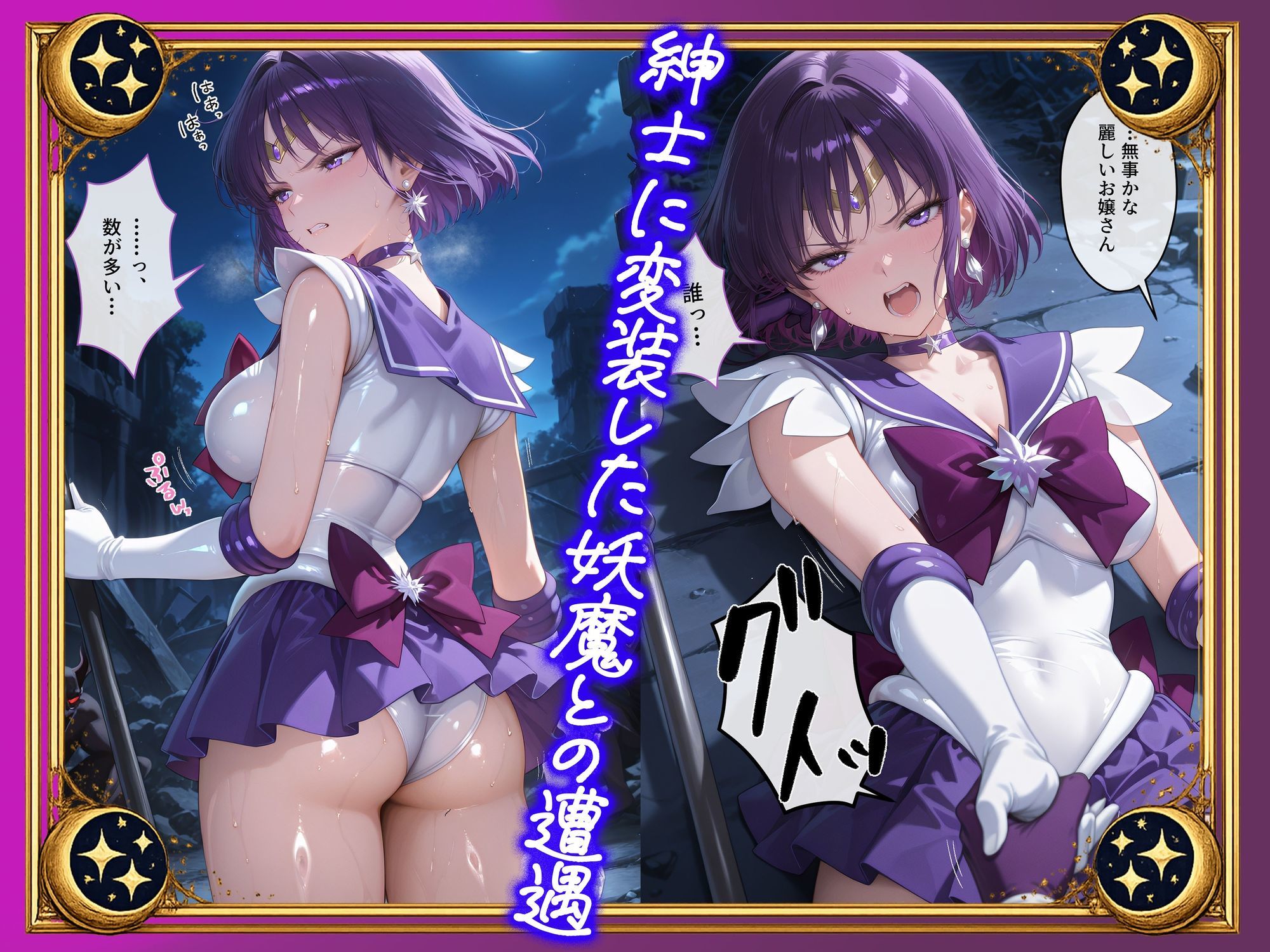 【セリフ付】悪魔に敗北〜快楽堕ちさせられた破滅の戦士編〜 - サンプル画像 2