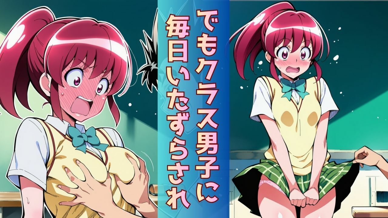 幼なじみヒロインがクラスのスケベ男子に‘ついに’全部みられて「オマコレ宣言」する話 - サンプル画像 3