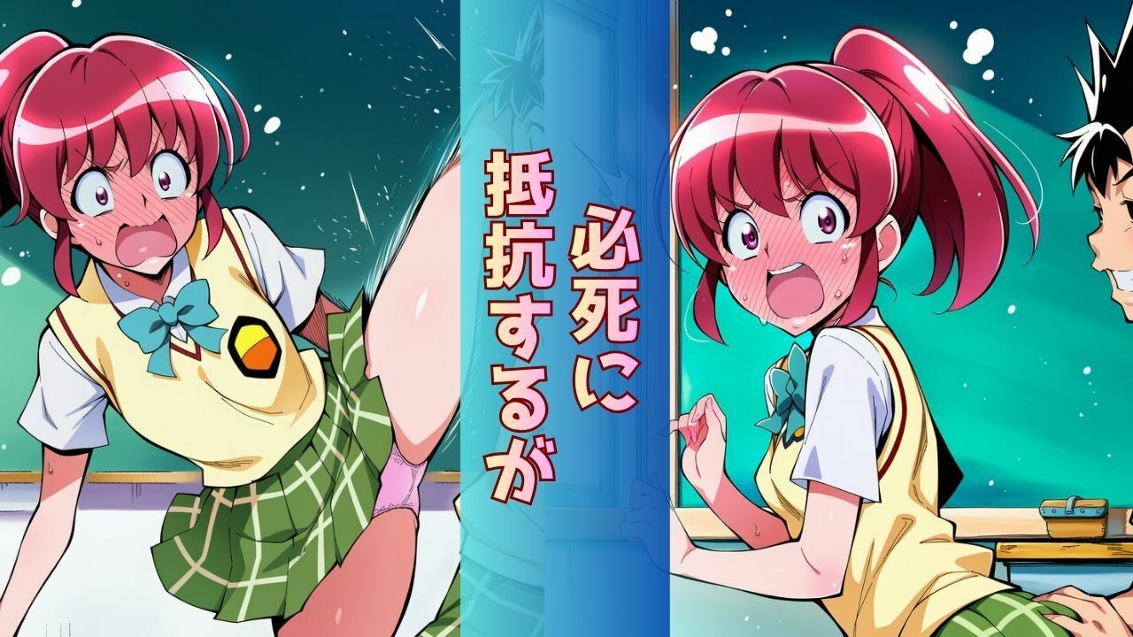 幼なじみヒロインがクラスのスケベ男子に‘ついに’全部みられて「オマコレ宣言」する話 - サンプル画像 4