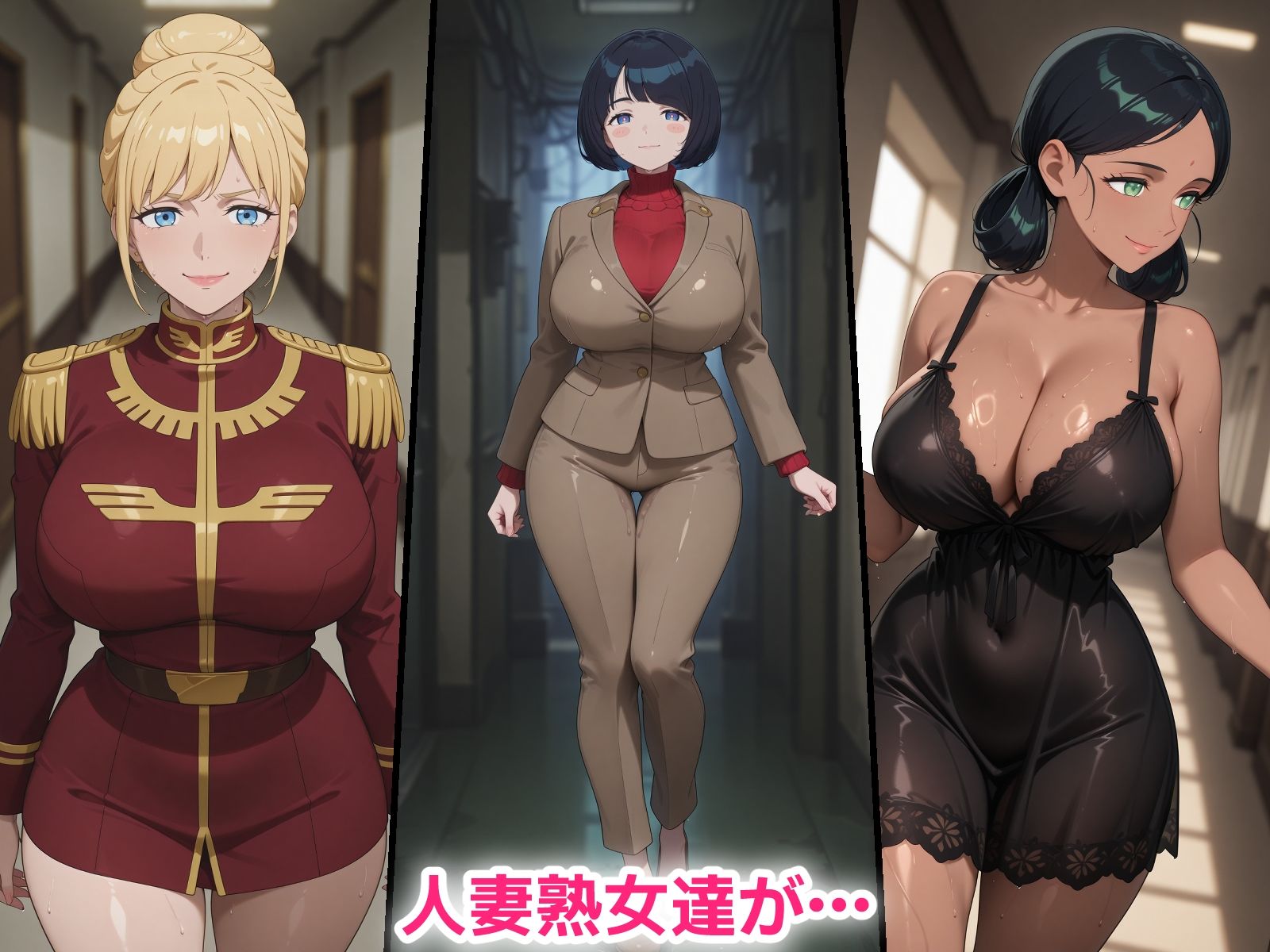 催●おじさんに寝取られる！巨乳の人妻熟女たち〜全員メス堕ち・孕ませ〜 - サンプル画像 1