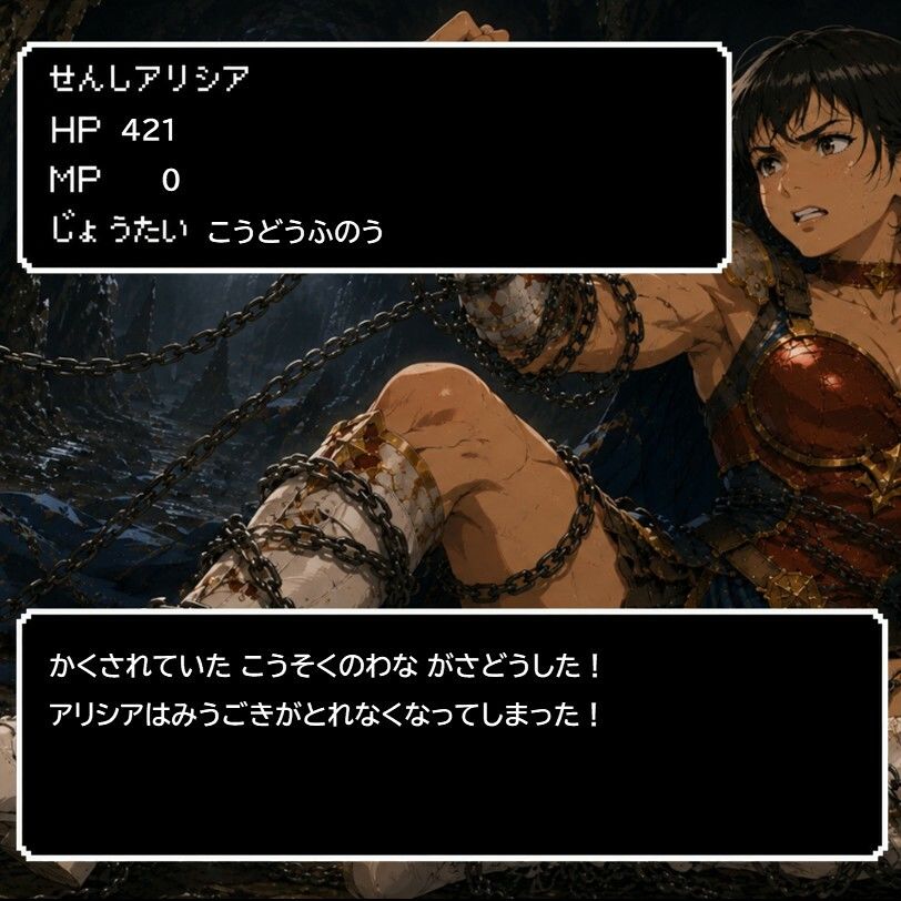 ゴブリンの巣穴-凄腕女戦士孕み袋堕ち - サンプル画像 1