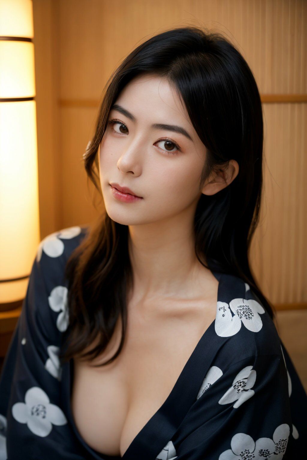 夫の出張中に…第二章〜人妻・佐藤さやかの温泉旅館での秘密〜【AI美女写真集】 - サンプル画像 3