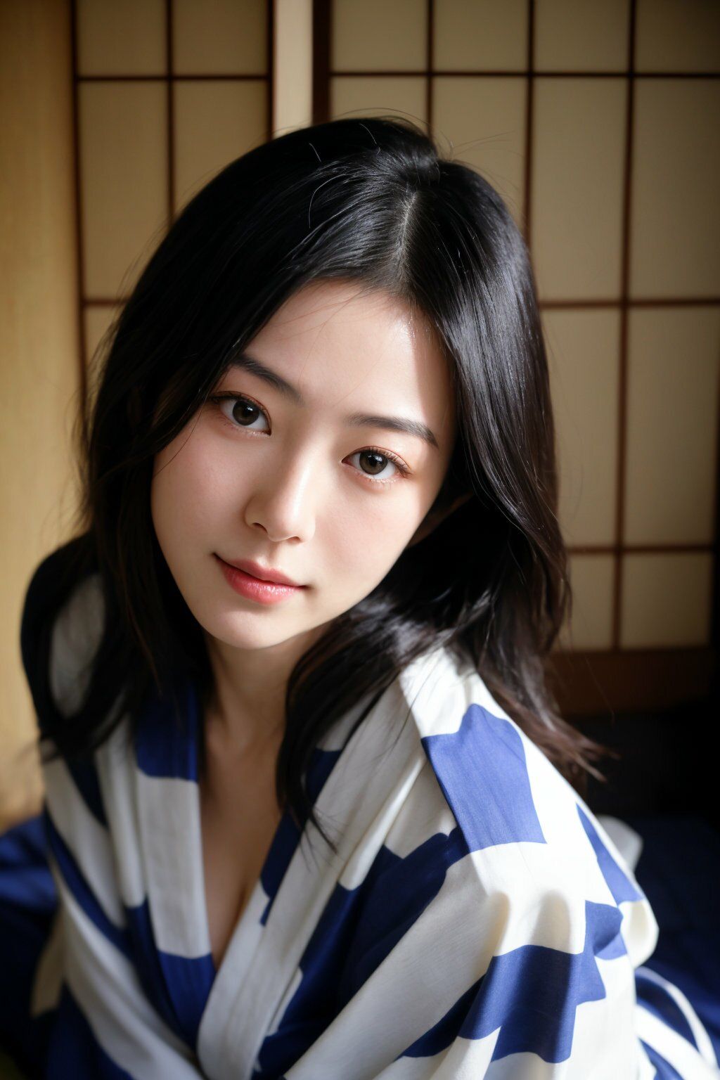 夫の出張中に…第二章〜人妻・佐藤さやかの温泉旅館での秘密〜【AI美女写真集】 - サンプル画像 4