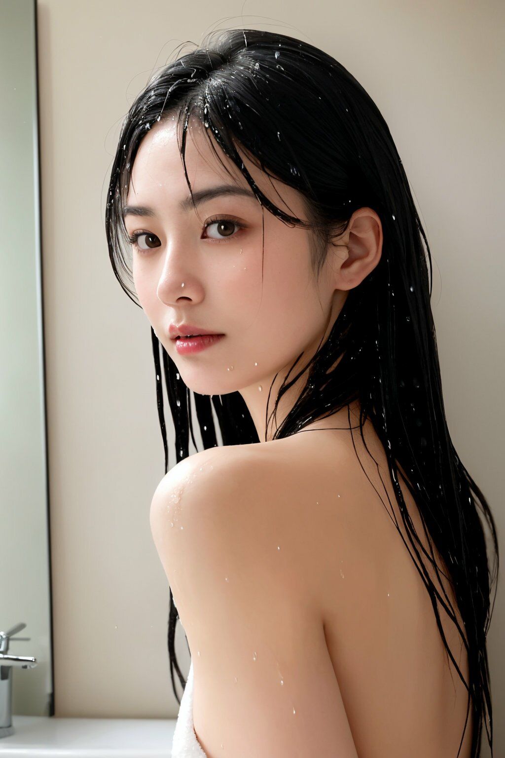 夫の出張中に…第二章〜人妻・佐藤さやかの温泉旅館での秘密〜【AI美女写真集】 - サンプル画像 5