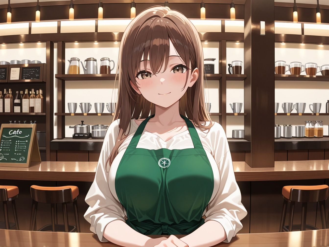 カフェバイトは俺の中出しハーレム - サンプル画像 1
