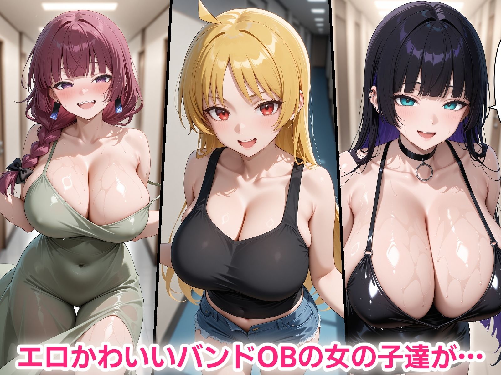 催●おじさんに寝取られる！バンドOBの女の子たち〜全員メス堕ち・孕ませ〜 - サンプル画像 1