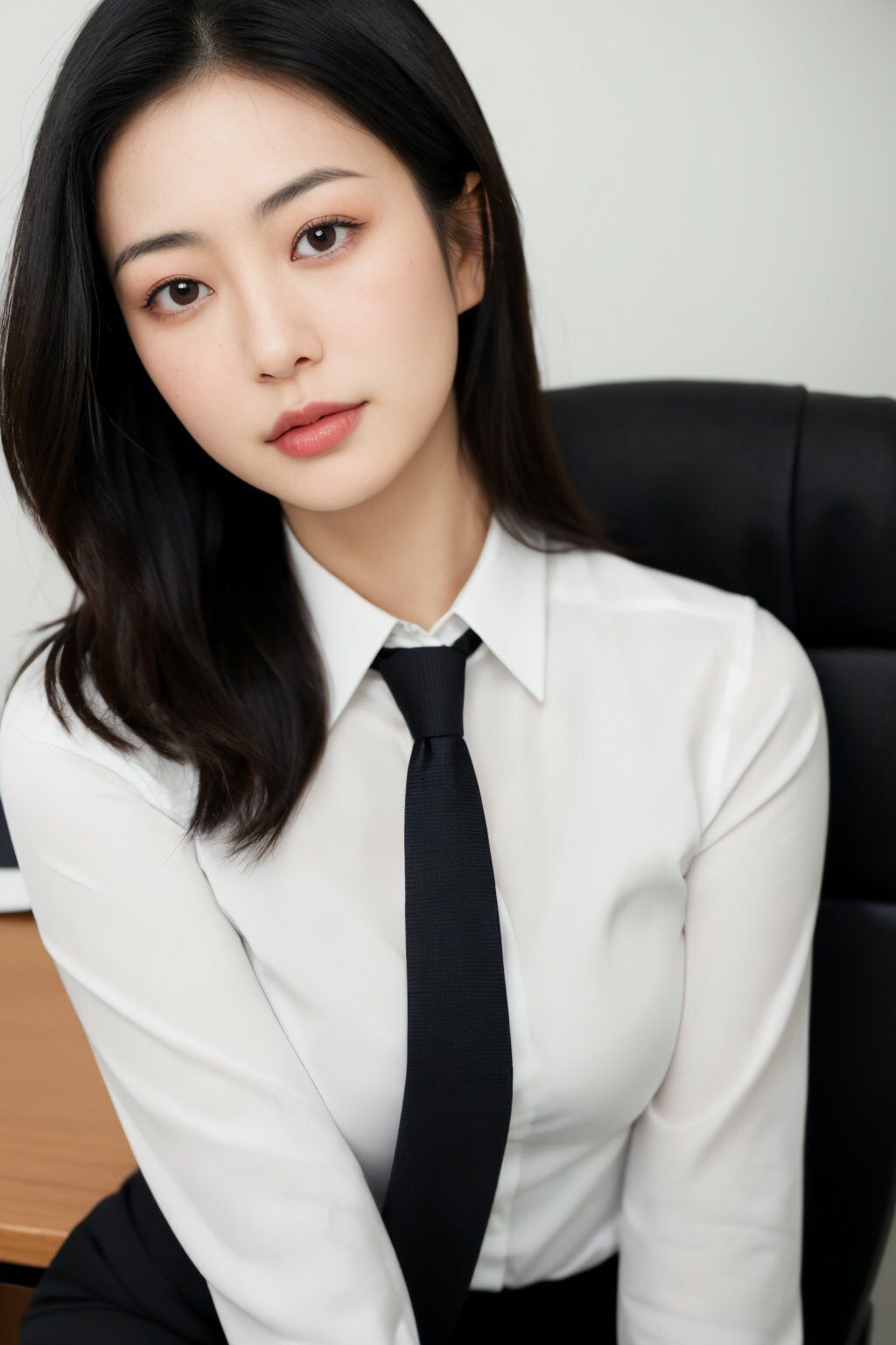 夫の出張中に…第三章〜人妻・佐藤さやかの残業後の秘密〜【AI美女写真集】 - サンプル画像 3