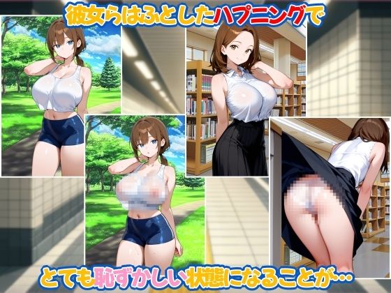 自分が恥ずかしい状態だと気づいてない女達 - サンプル画像 2