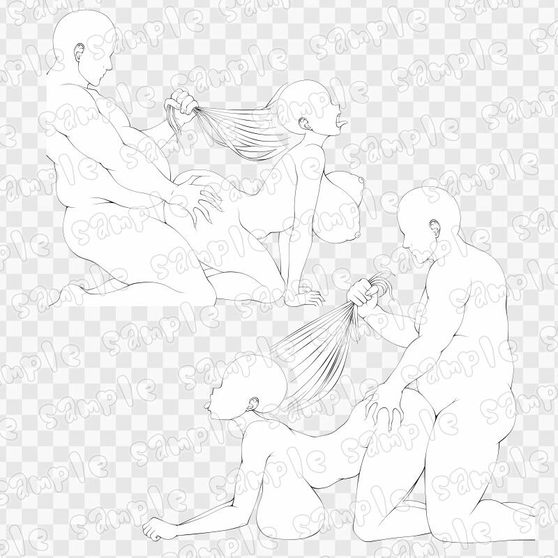 線画素材集［手］111 - サンプル画像 2