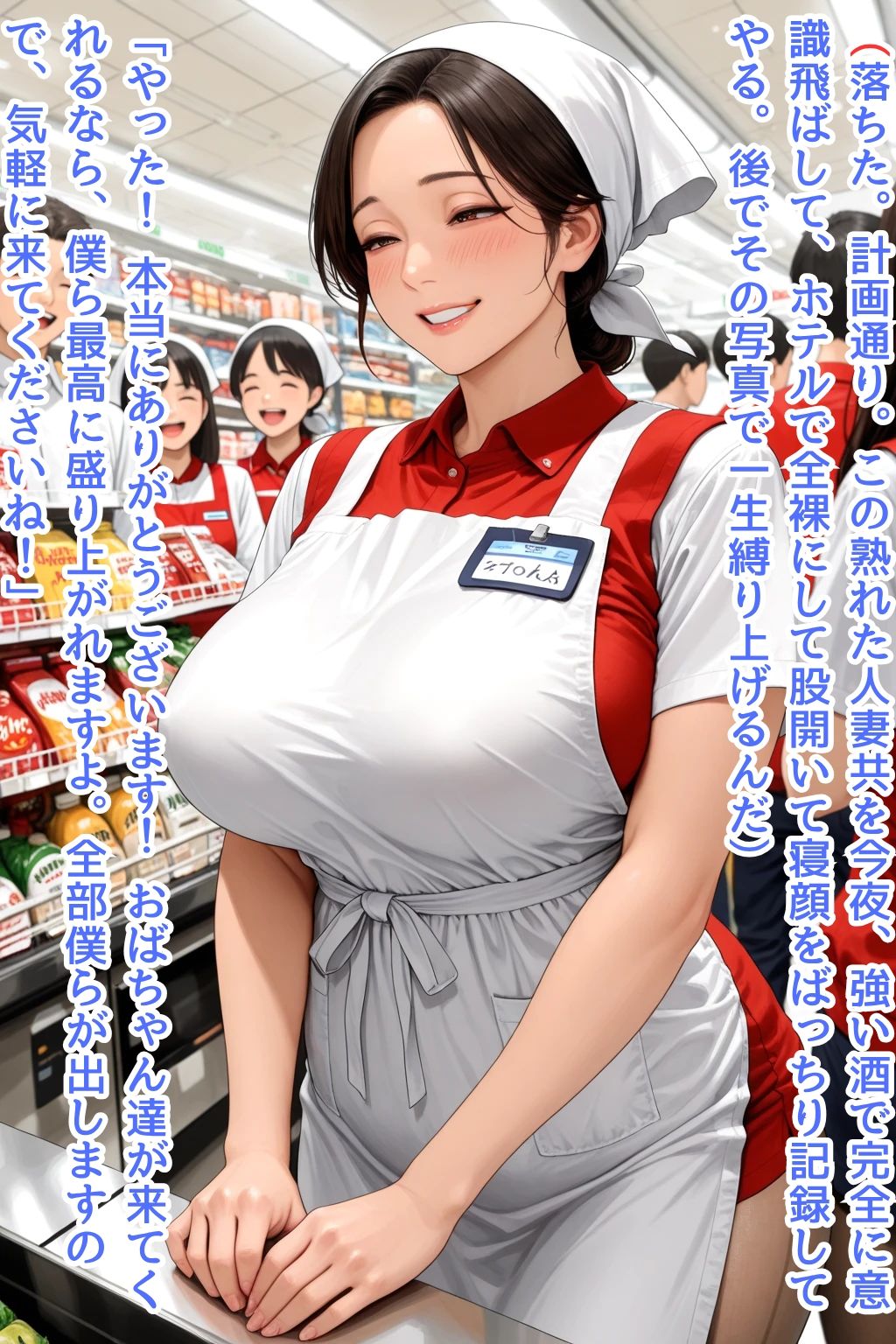 スーパーの清楚パート人妻を学生バイトグループが昏●撮影して完全従順便女化 〜計画的脅迫中出し輪●記録〜 - サンプル画像 2
