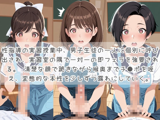 生徒たちの搾精パトロール係 〜先生を見つけたら即抜きサービス〜 ラ〇プラス - サンプル画像 1