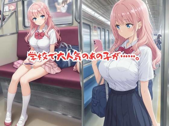 【498P】学校で大人気のピンク髪美女がキモイおじさん達の標的に…痴○電車編 - サンプル画像 1