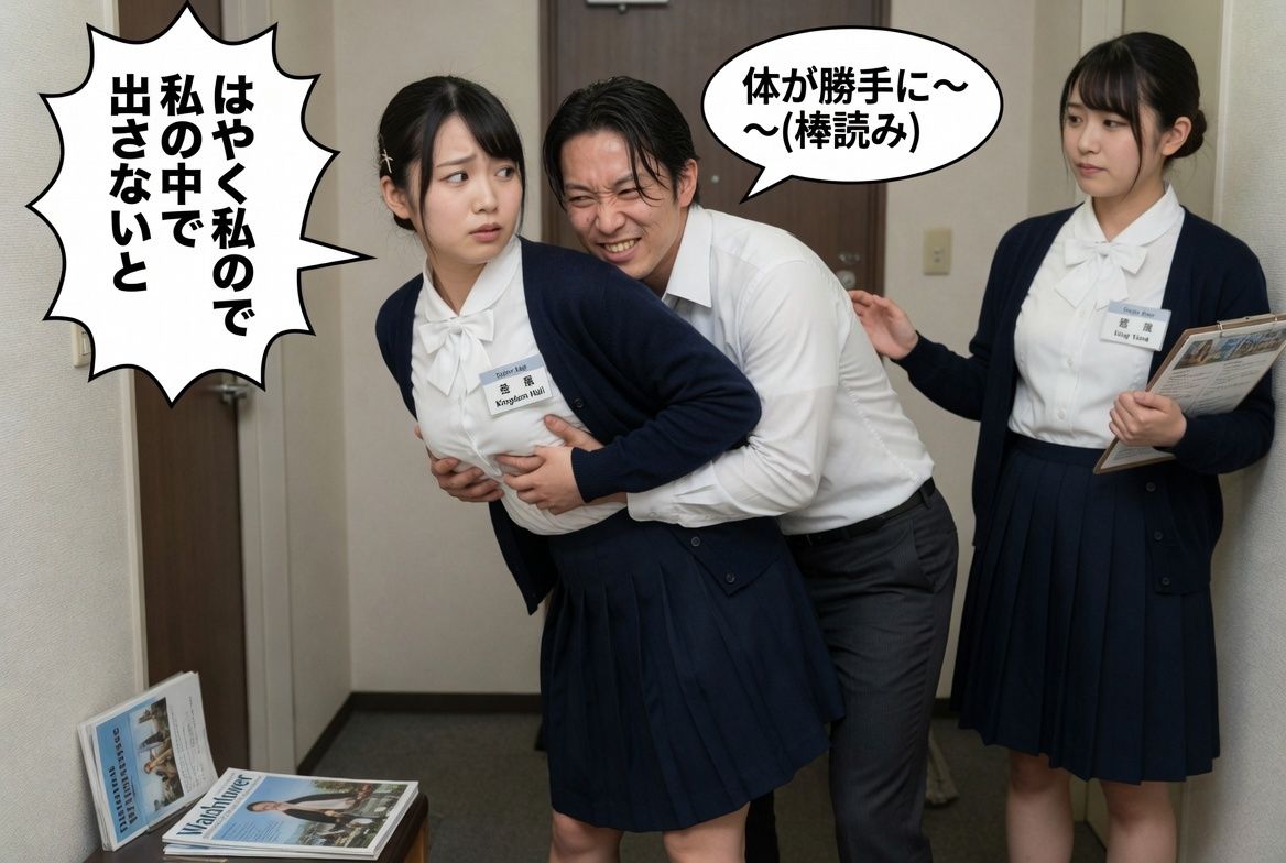 着衣巨乳の宗教勧誘〜悪霊に取りつかれたフリしたらおっぱい揉み放題だった件〜 - サンプル画像 1
