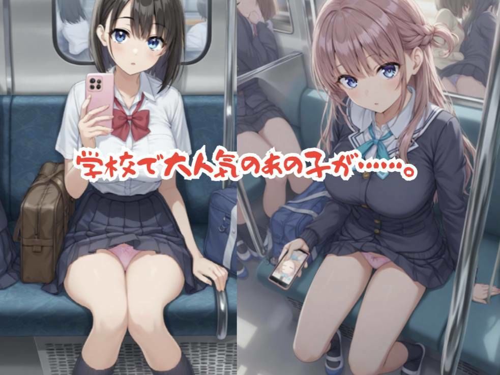 【496P】学校で大人気の女子校生がキモイおじさん達の標的に…痴○電車編4〜巨乳美女 - サンプル画像 1