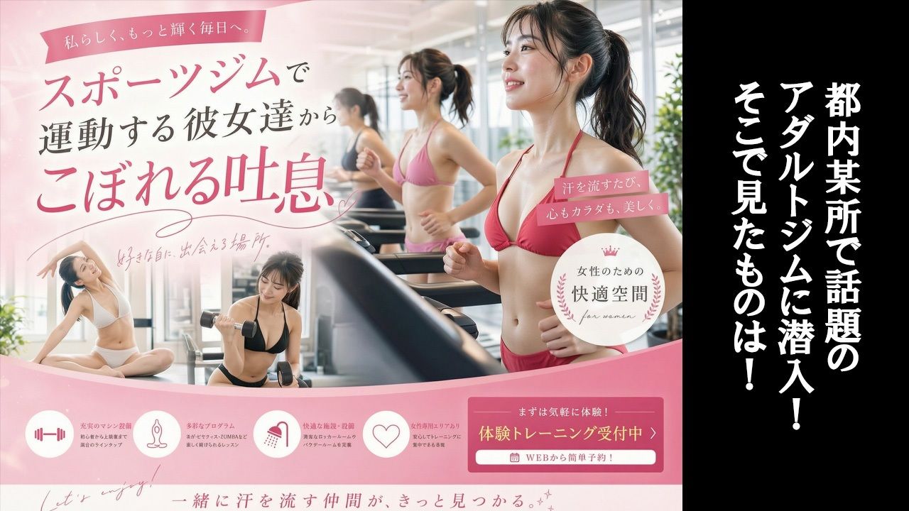 【Kokeru Girl】都内で噂のエロいジムに突撃！美女達からもれる吐息とエロハプニング！ - サンプル画像 1
