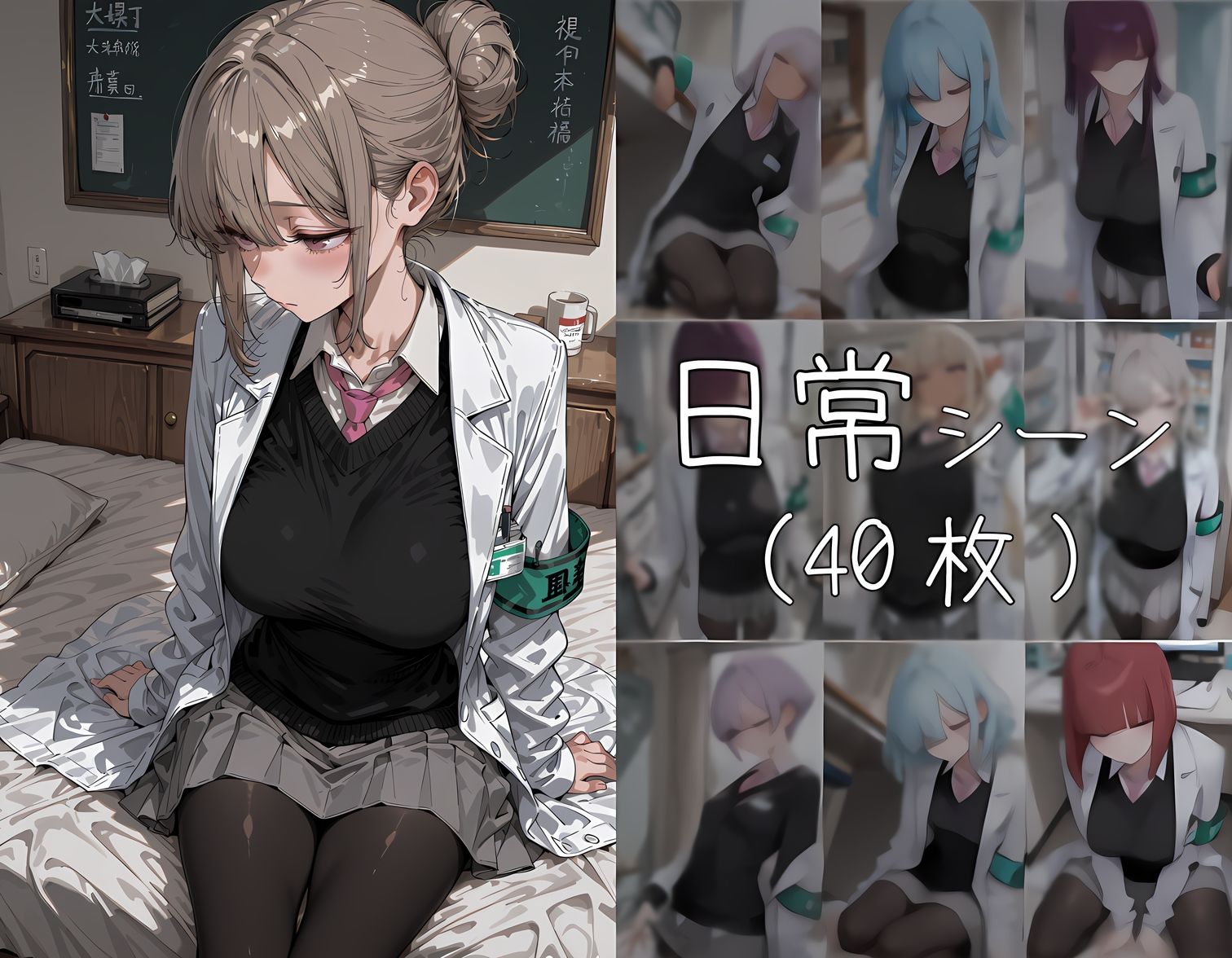 おじさん教員に種付けされる保健委員 - サンプル画像 3