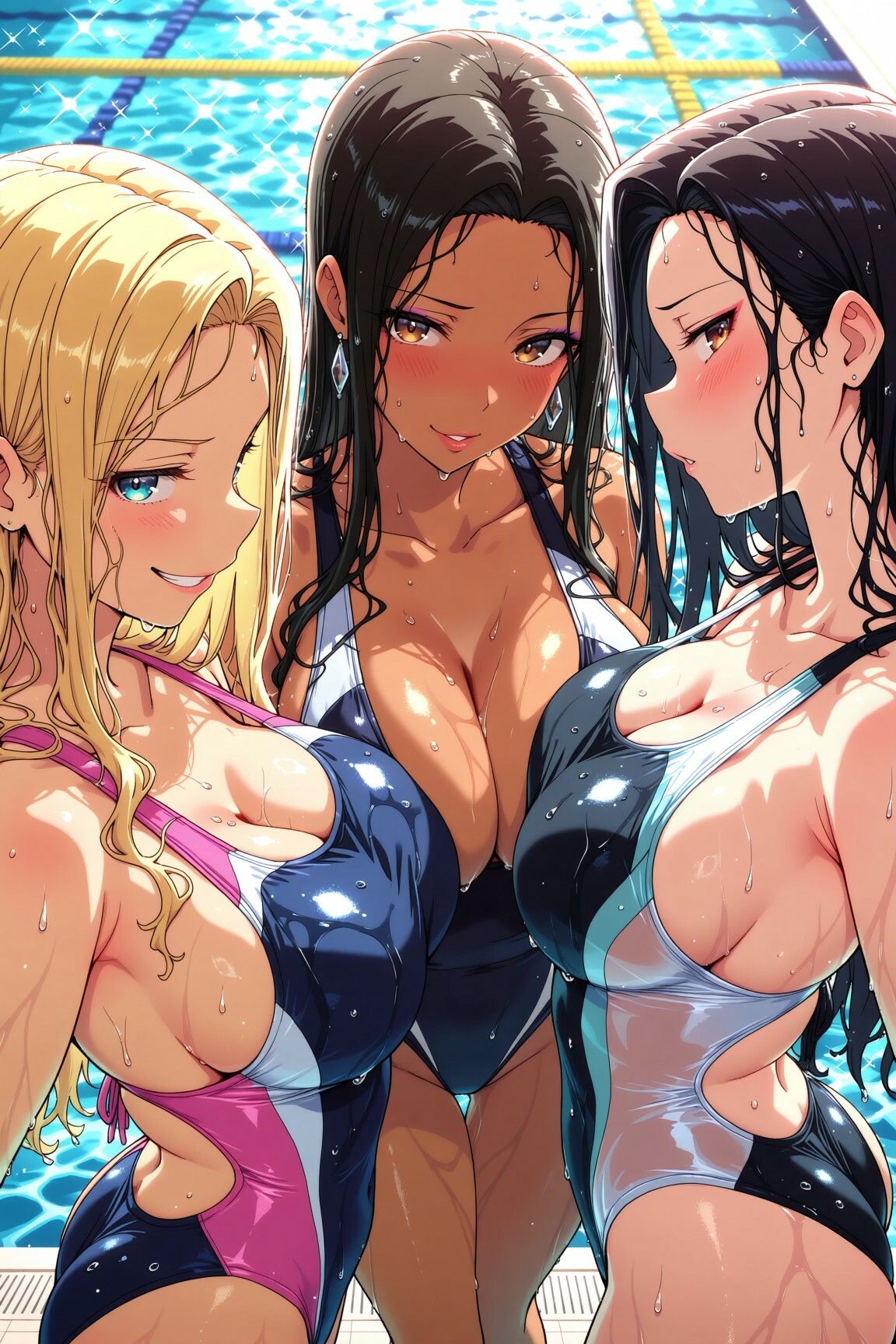 ギャルなのは見た目だけ！ 〜清楚な処女ギャルたちが、巨根君にメロメロになっちゃう件〜 - サンプル画像 7