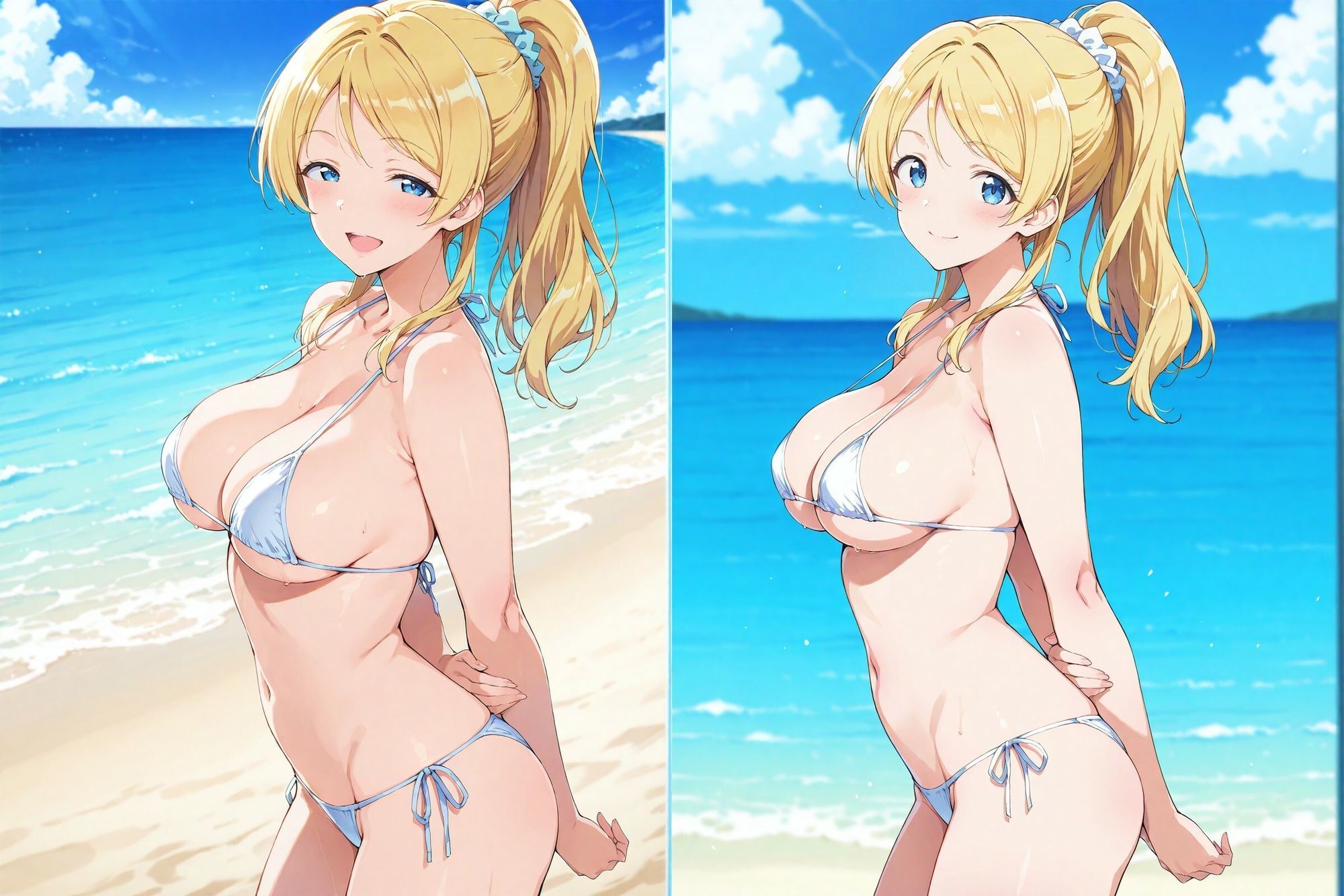 えりとえっち  ビキニ編 - サンプル画像 2