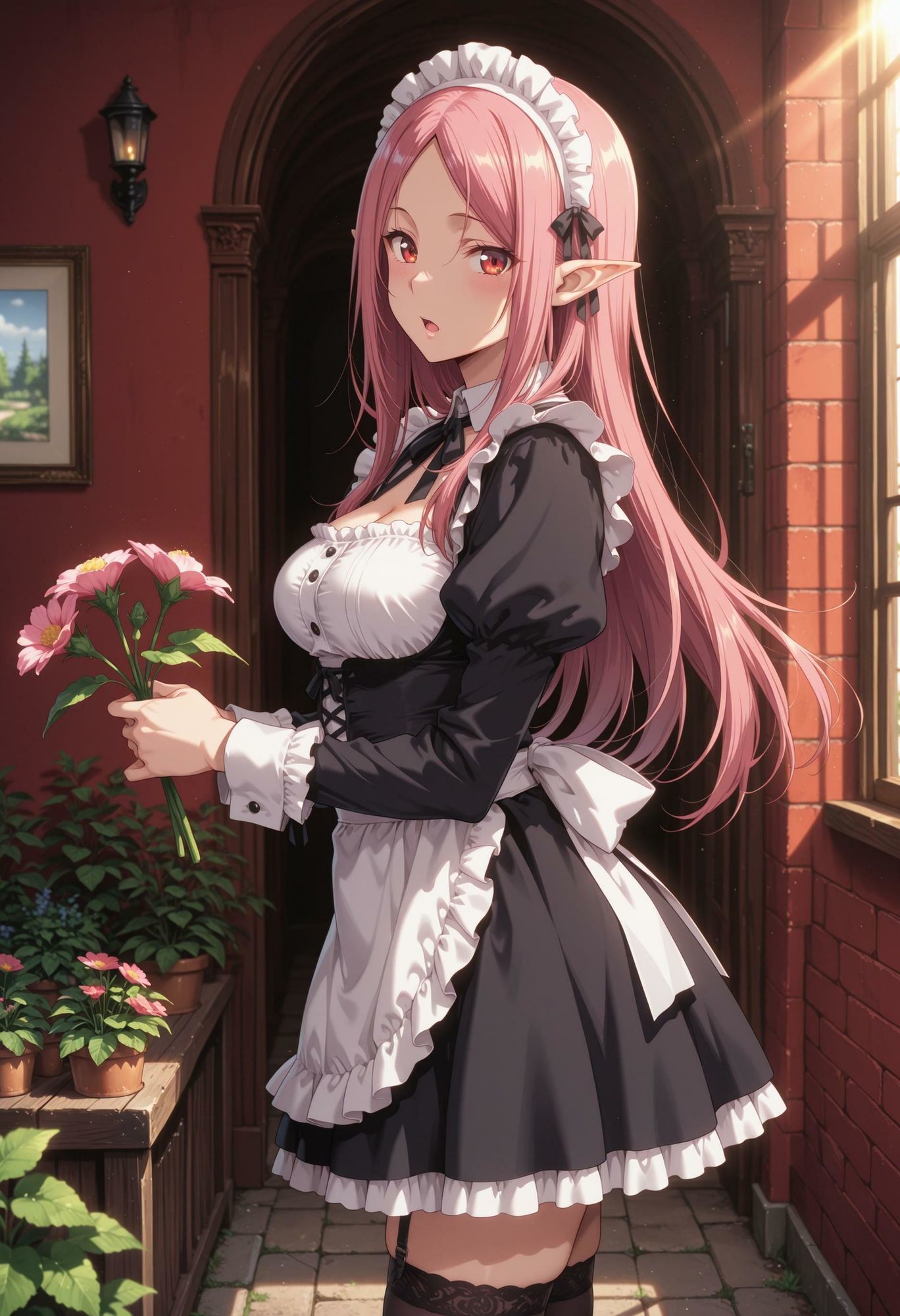 エルフのメイドさんの誘惑3 - サンプル画像 1