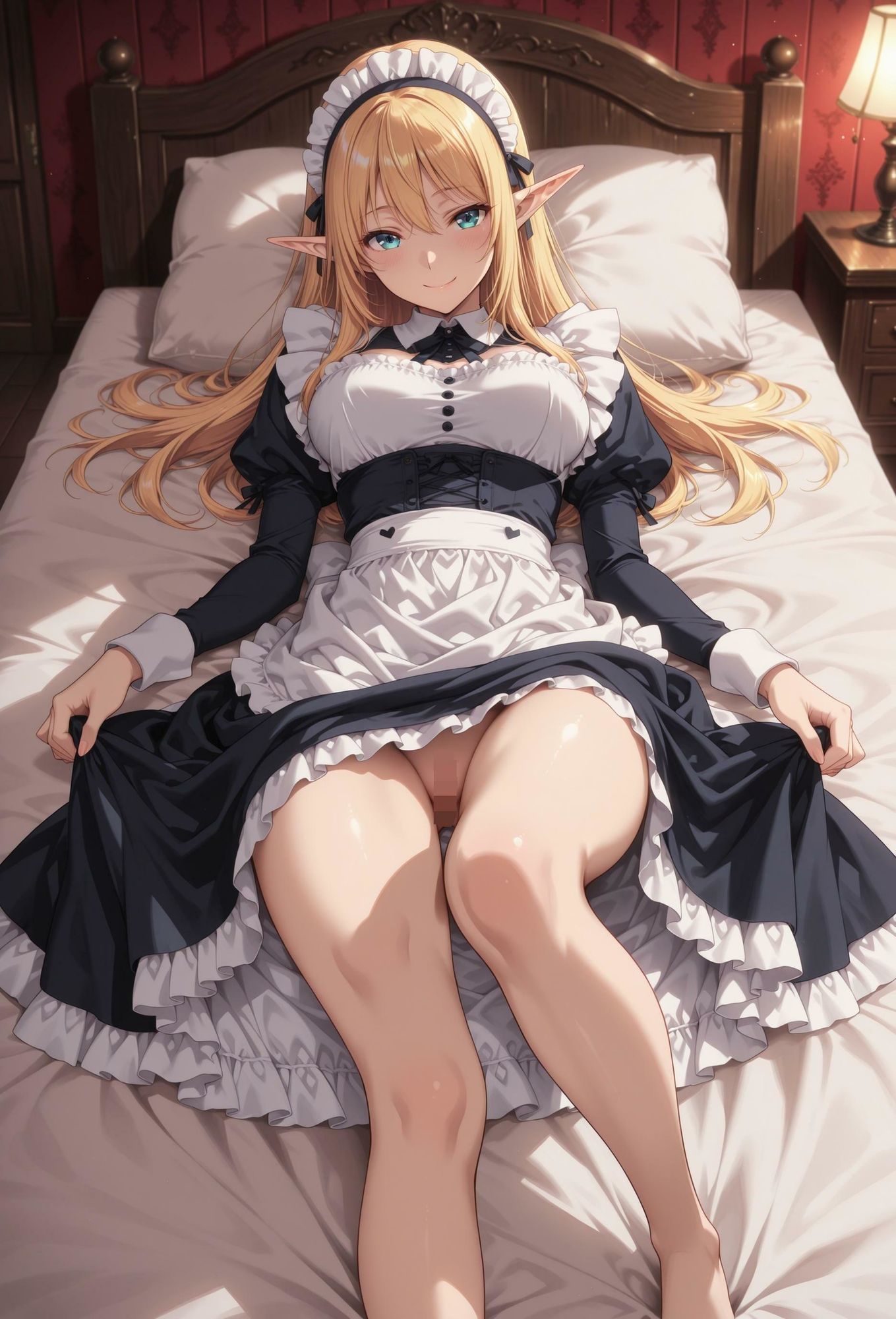 エルフのメイドさんの誘惑4 - サンプル画像 2