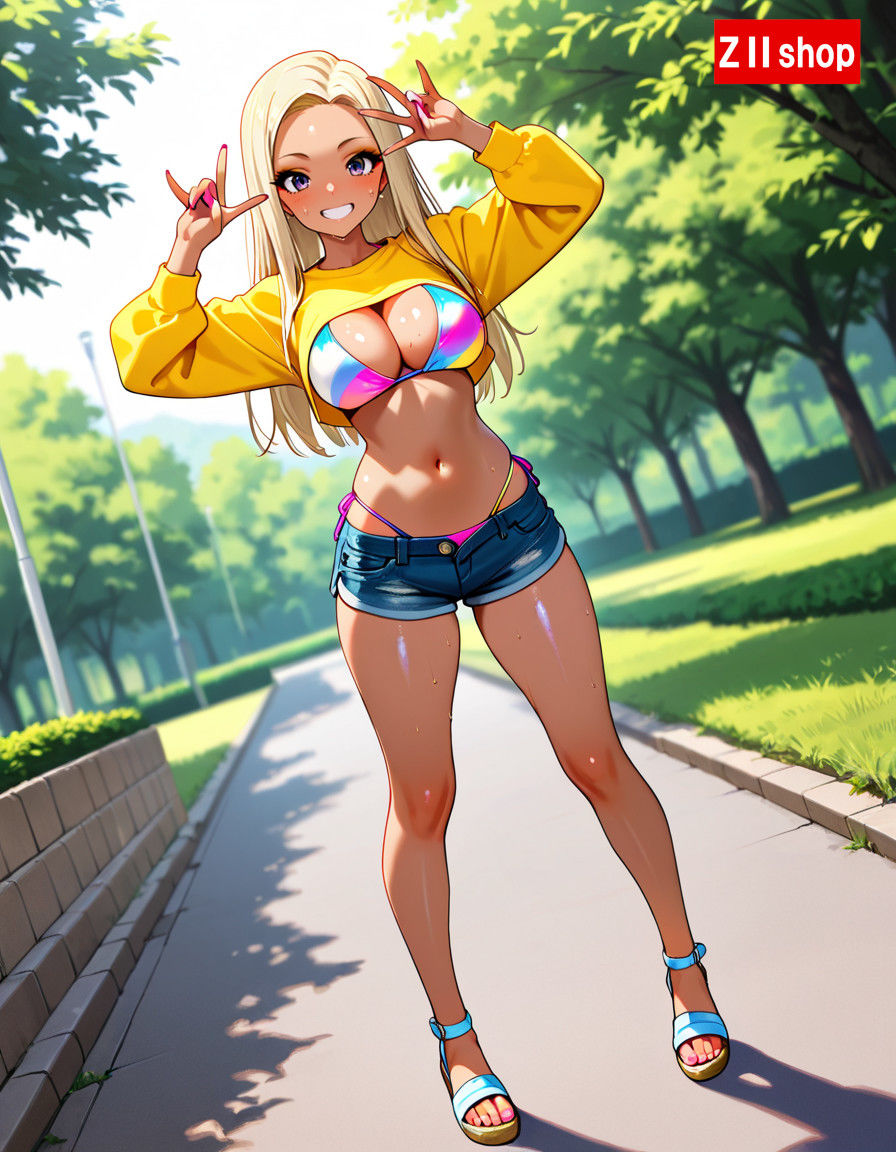 【200枚】むちむちエロ フレッシュ ギャル のグラビア写真集！！ - サンプル画像 2