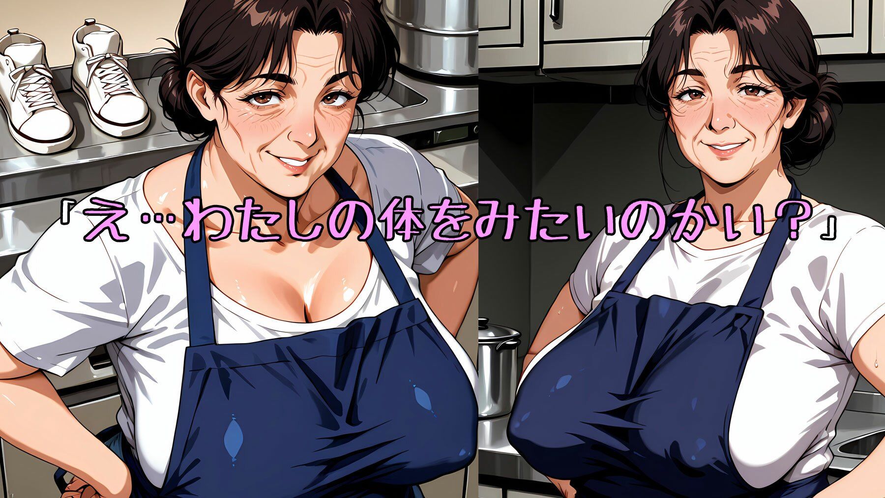 【熟女艶体撮影】スーパーのおばちゃんに体を見せてもらった - サンプル画像 1