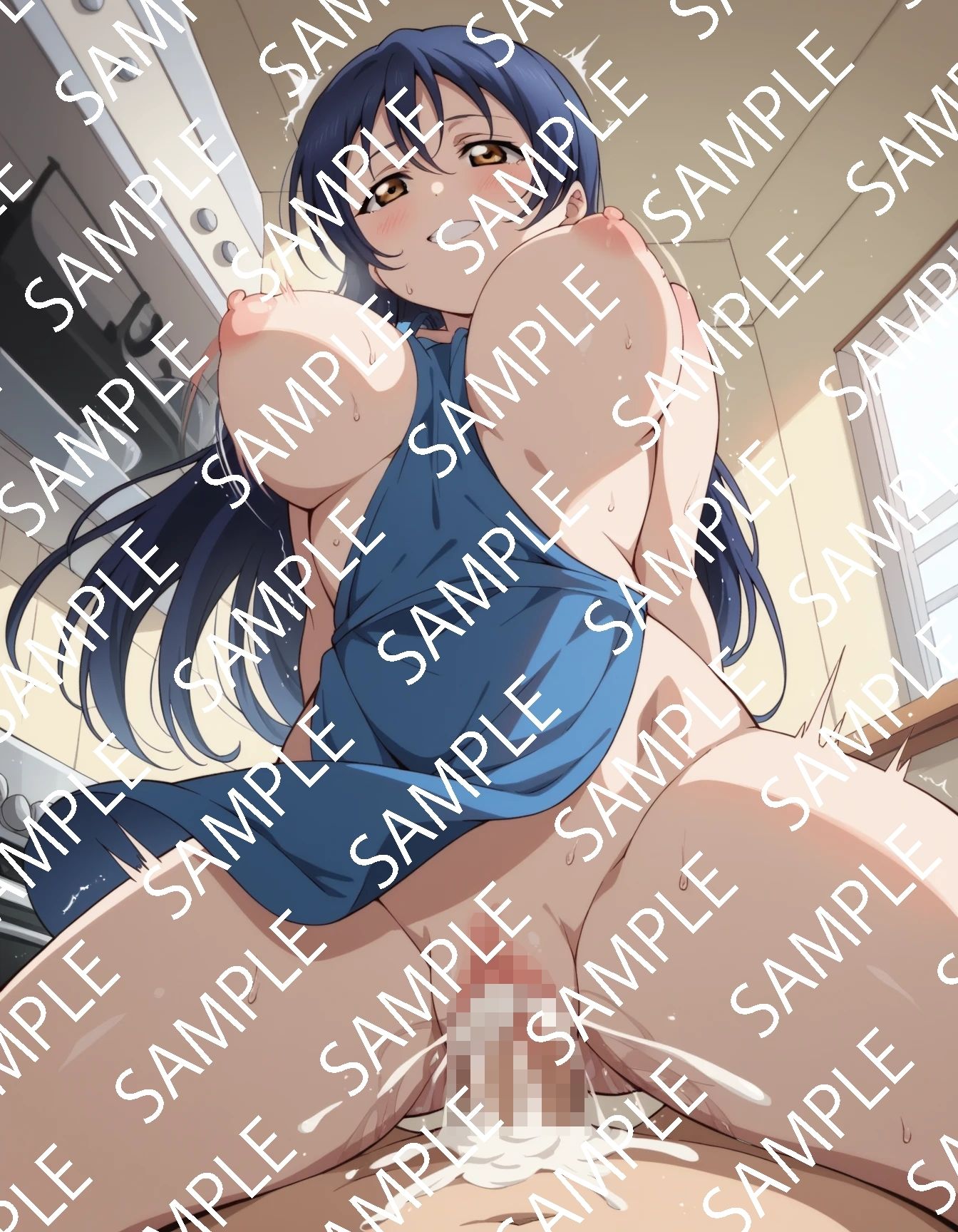 海未コスプレ騎乗位集 - サンプル画像 9