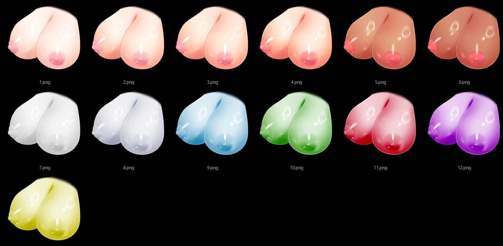 おっぱい素材2 - サンプル画像 2