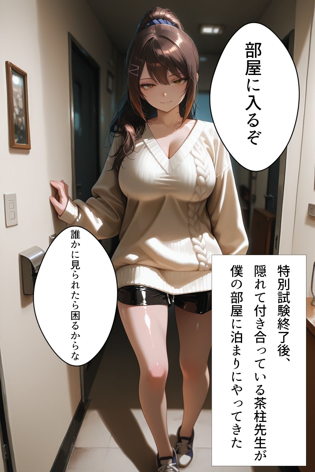 いつもはクールな担任の茶柱先生が僕の部屋で朝までイキまくってるなんて信じられないだろ？ - サンプル画像 1