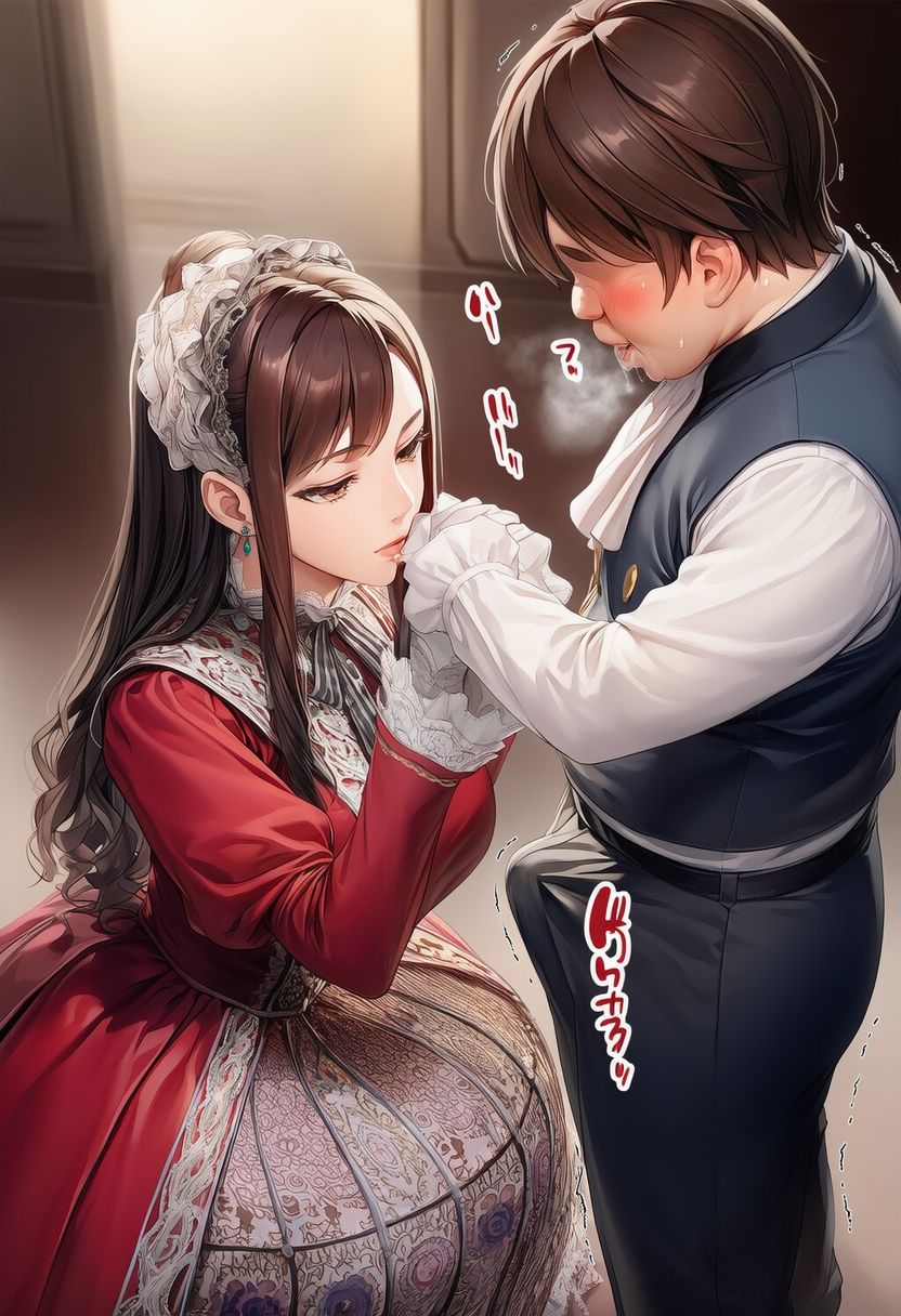 麗しの○リィタドレス許嫁を手に入れた貴族おぼっちゃま - サンプル画像 1