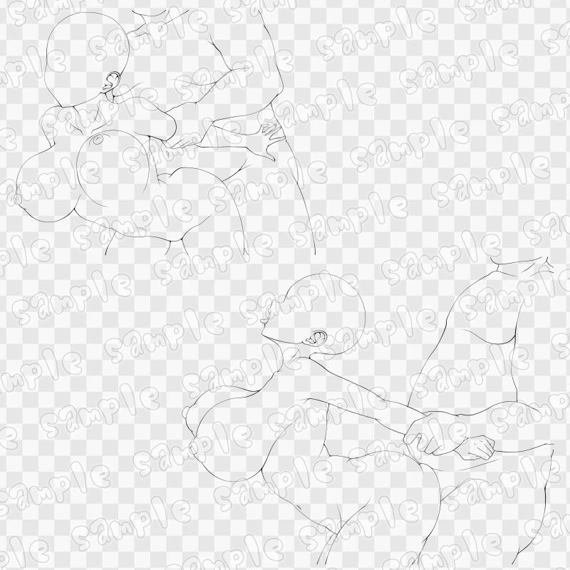 線画素材集［手］114 - サンプル画像 3