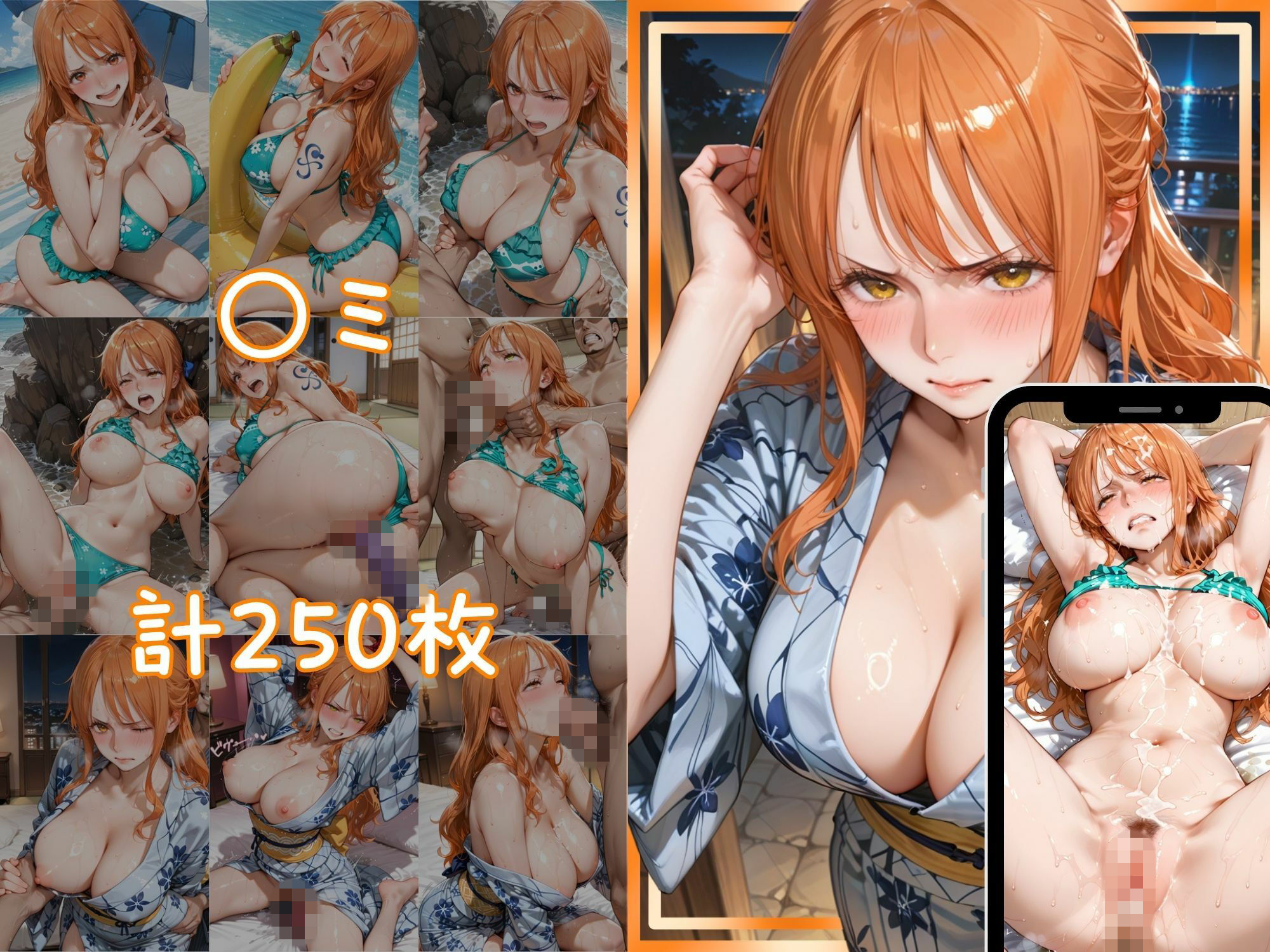 メス堕ちヒロイン  〜 ハン●ック＆●ミ 夏の海編 〜 - サンプル画像 5