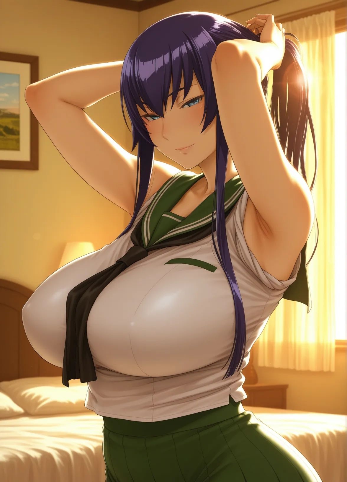 毒島〇子 ムチムチな年上女性とお泊りえっち - サンプル画像 5