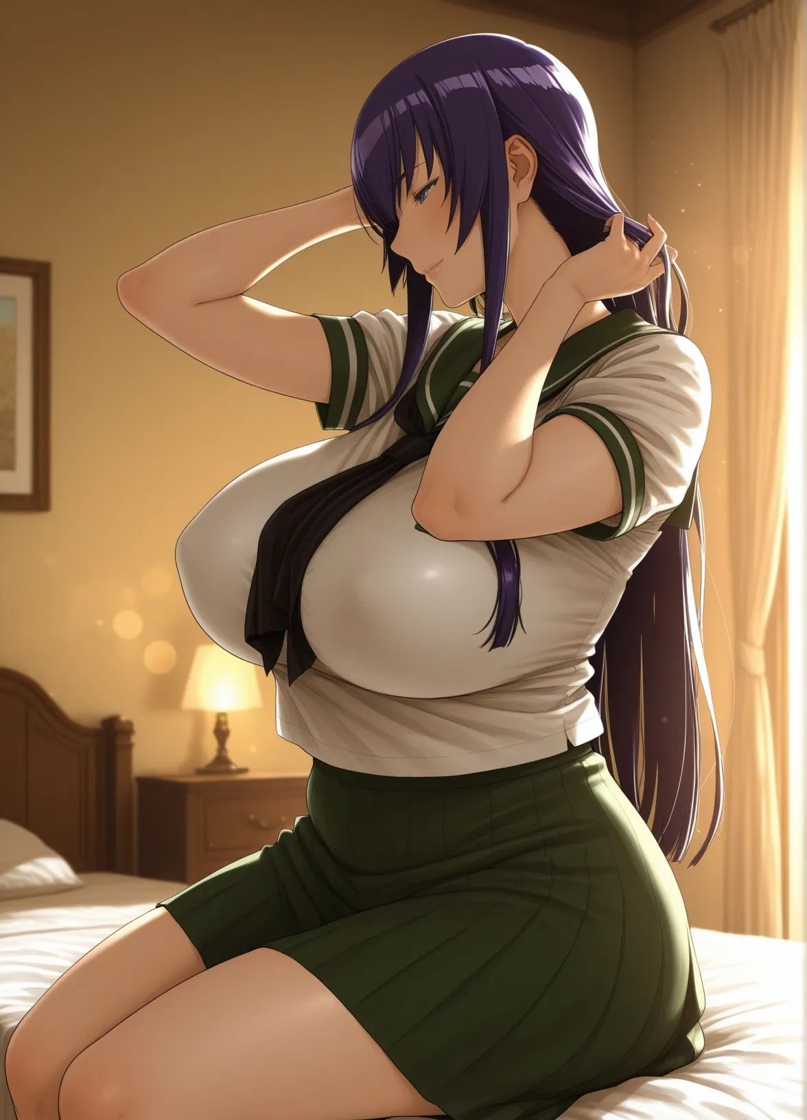 毒島〇子 ムチムチな年上女性とお泊りえっち - サンプル画像 6