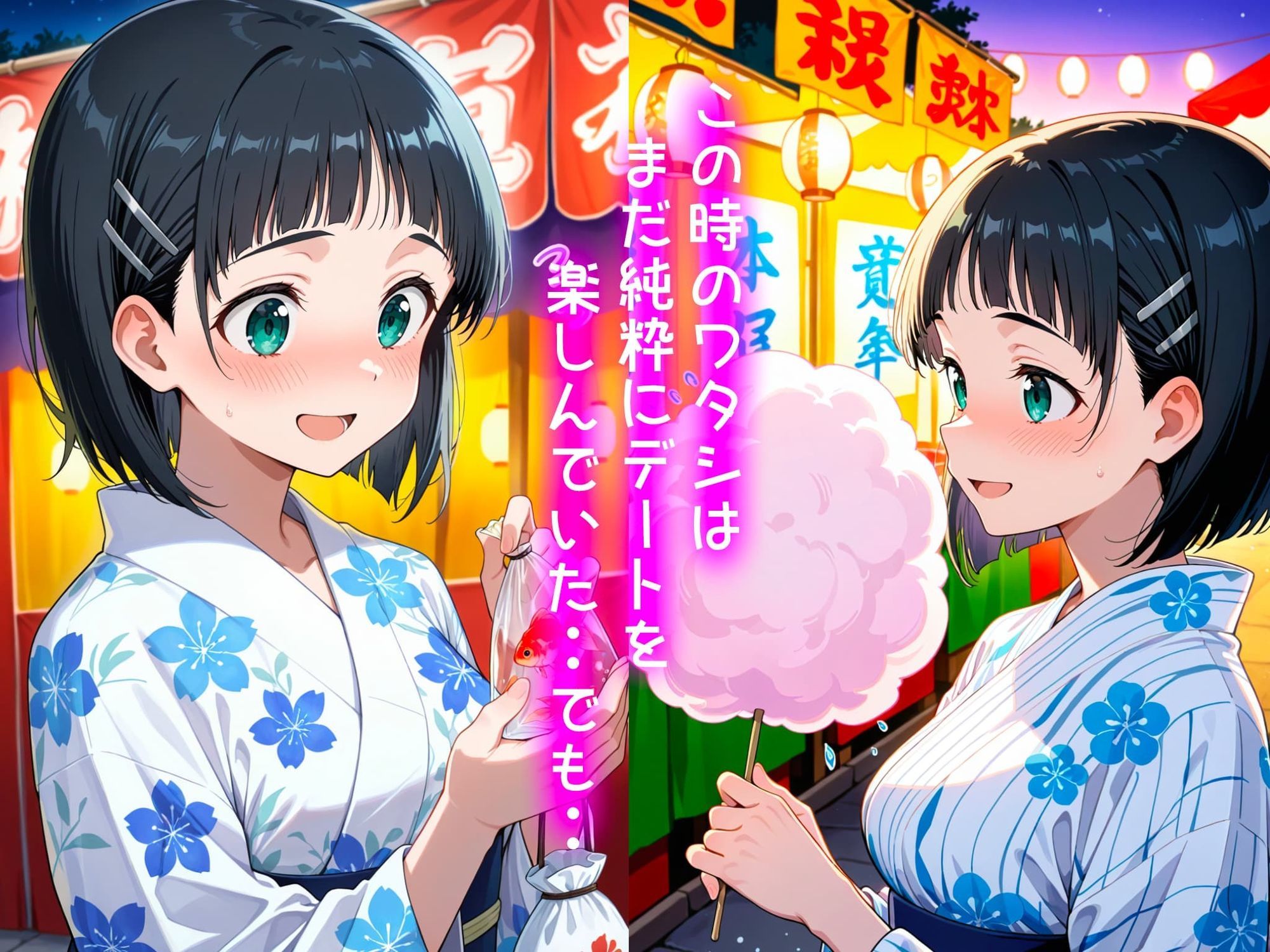 桐ヶ谷直葉の処女喪失物語〜夏祭り編〜 - サンプル画像 2