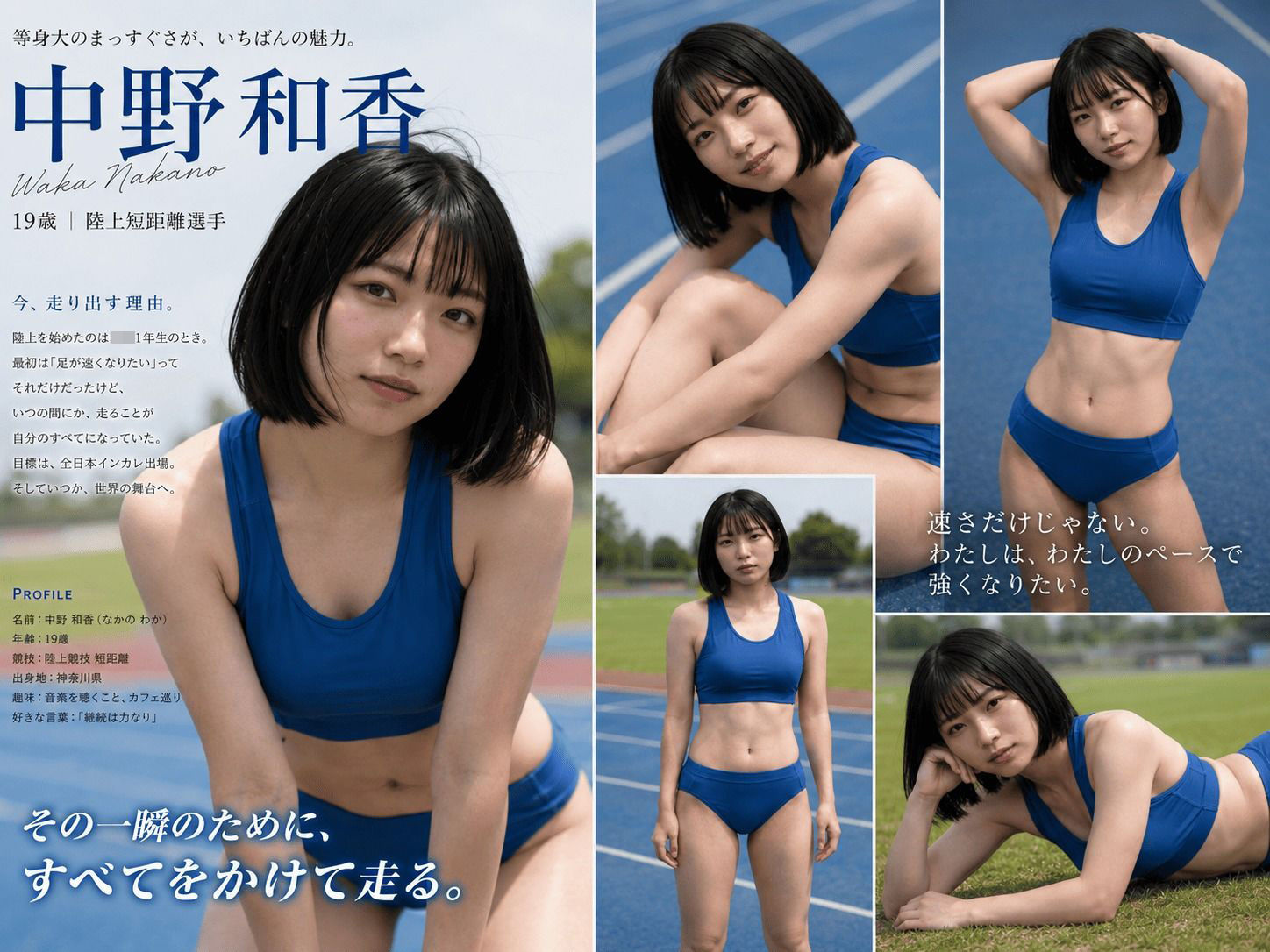 女子陸上部ヌードグラビア写真集  Vol.1 - サンプル画像 1
