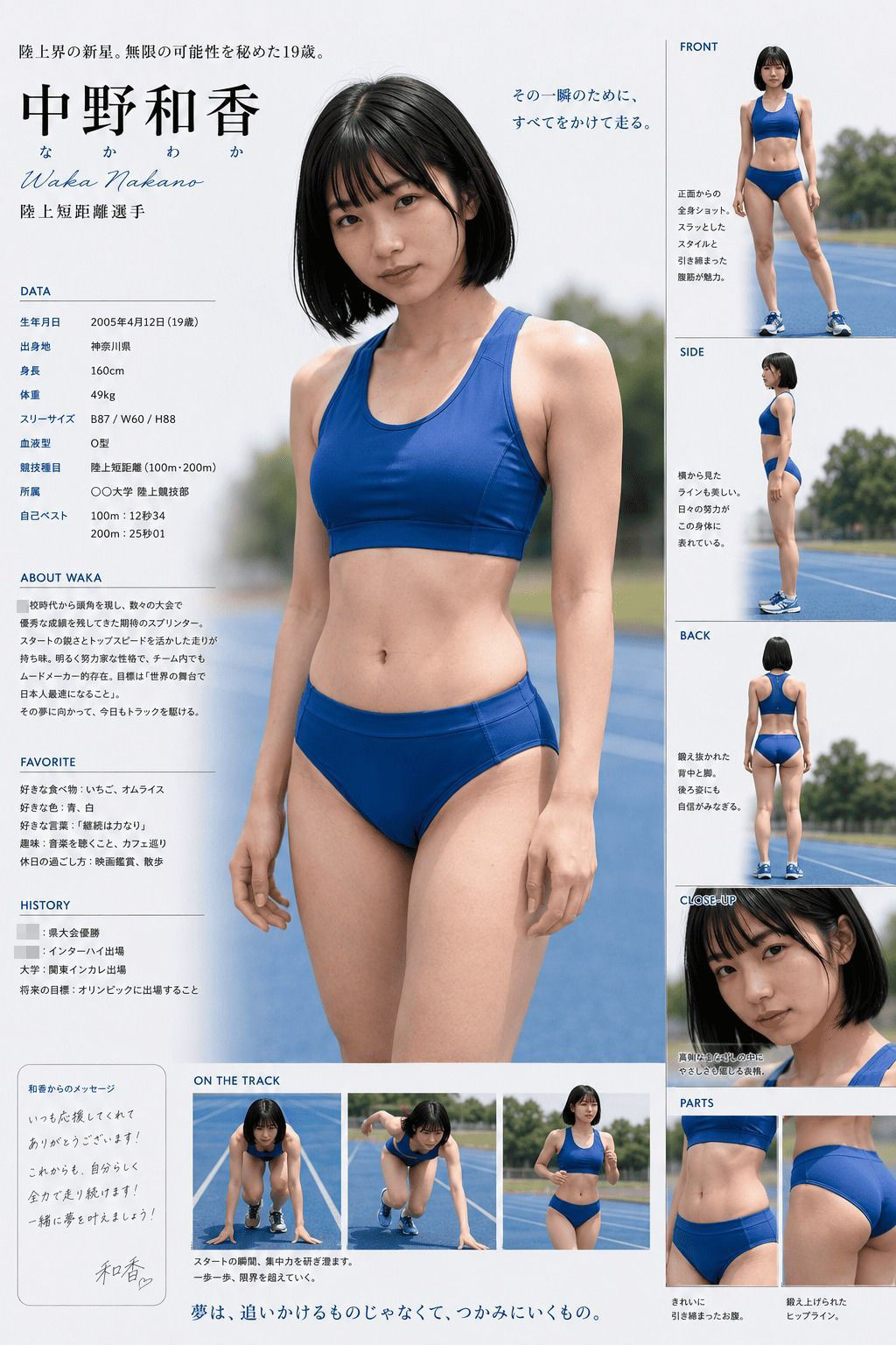 女子陸上部ヌードグラビア写真集  Vol.1 - サンプル画像 3