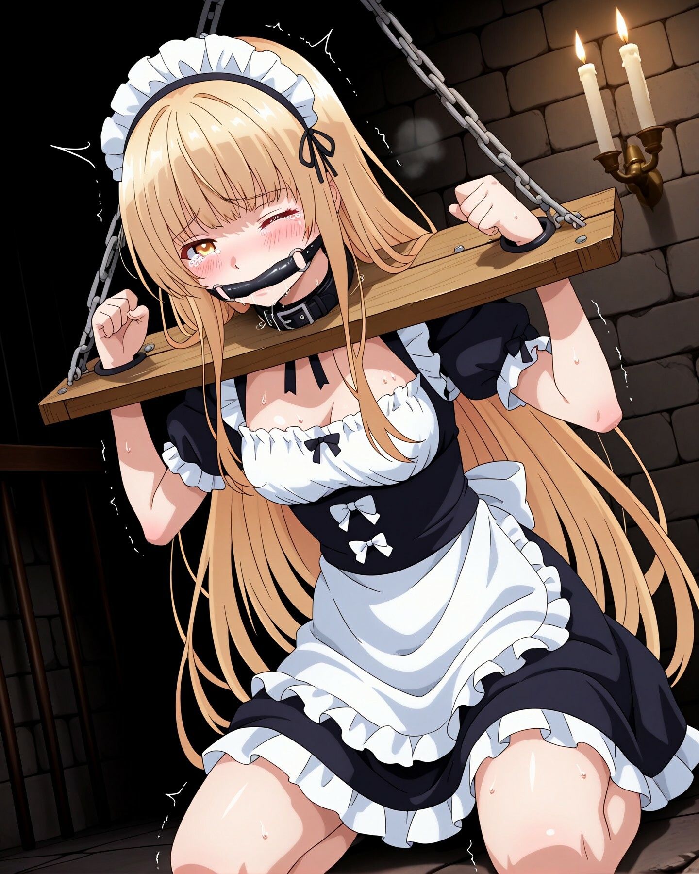 天使メイドお仕置きSM調教CG集 - サンプル画像 2