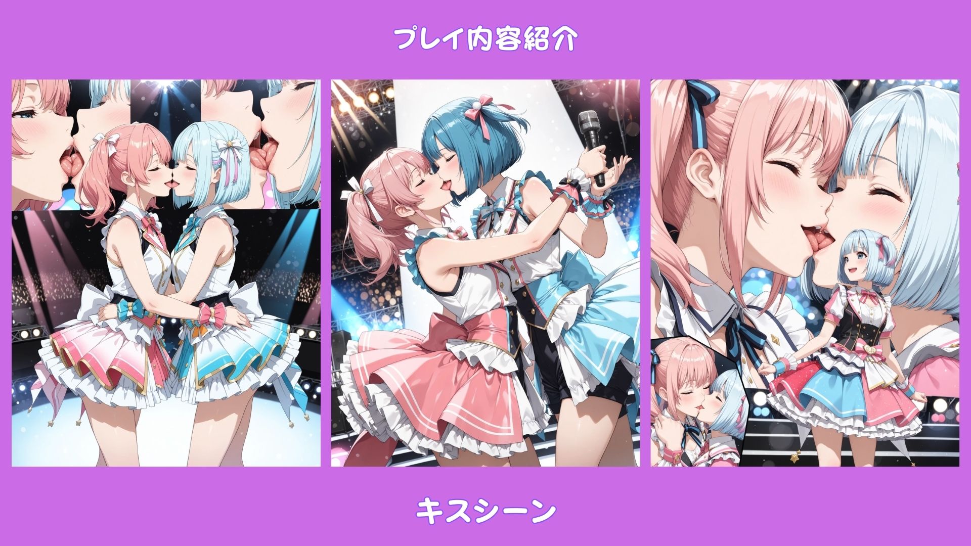 恋人同士の百合アイドル 〜会員制シークレットSHOW〜 - サンプル画像 2